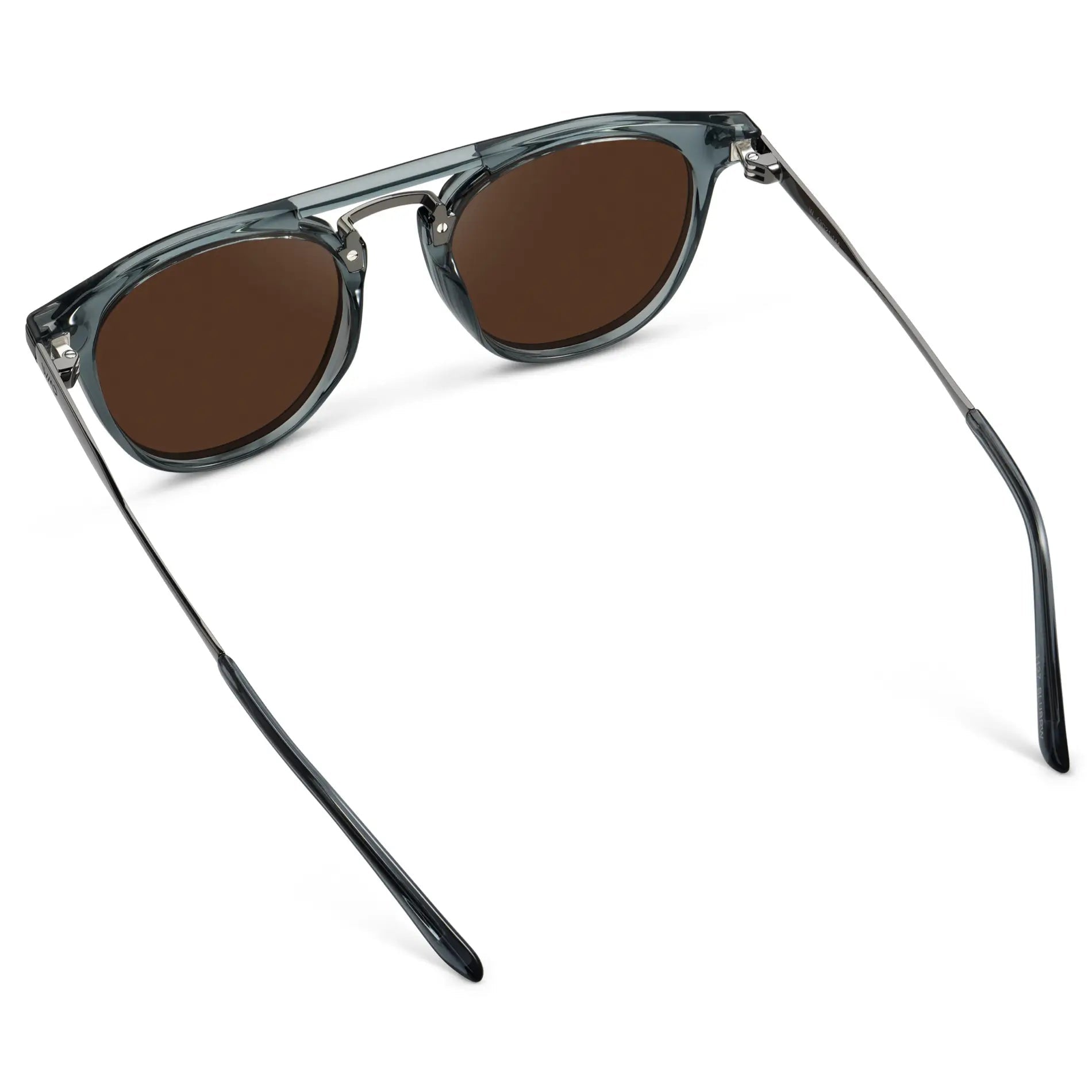 HAYES Men's Keyhole Round Sunglasses l Stone Blue - WMP Eyewear