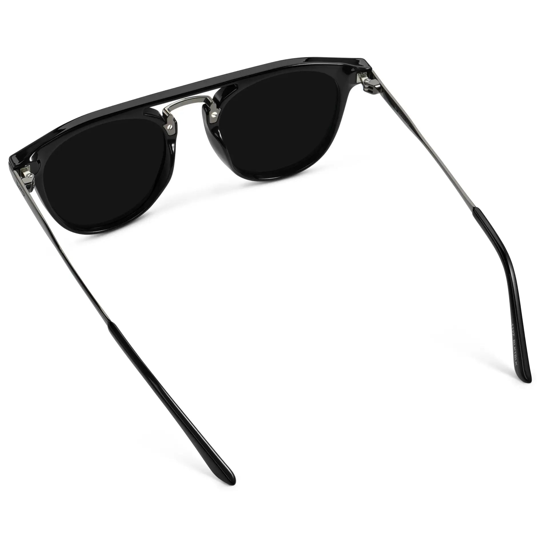 HAYES Men's Keyhole Round Sunglasses l Triple Black - WMP Eyewear - PUNCH Watch & Eyewear - WMP Eyewear