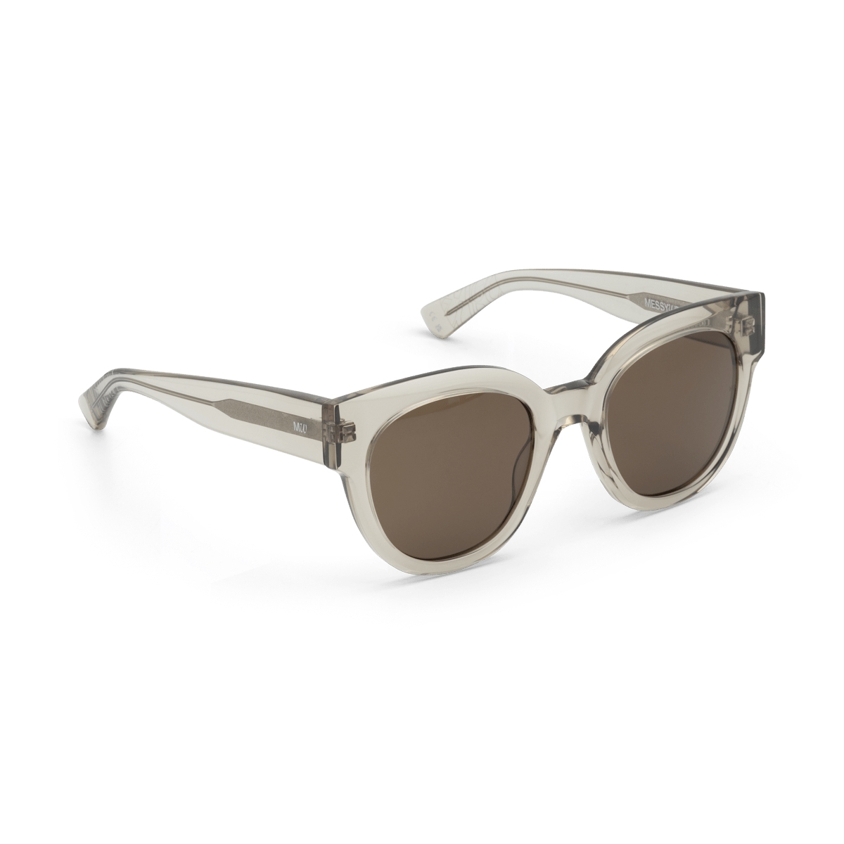 IONA Oversized Rounded Cat-Eye Acetate Sunglasses Clear Clay by Messy Weekend - PUNCH Watch & Eyewear - MESSY WEEKEND