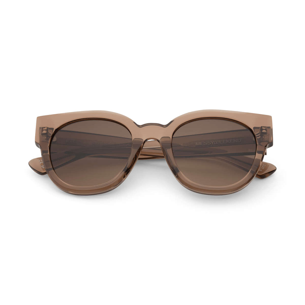 IONA Oversized Rounded Cat-Eye Acetate Sunglasses in Brown by Messy Weekend - PUNCH Watch & Eyewear - MESSY WEEKEND