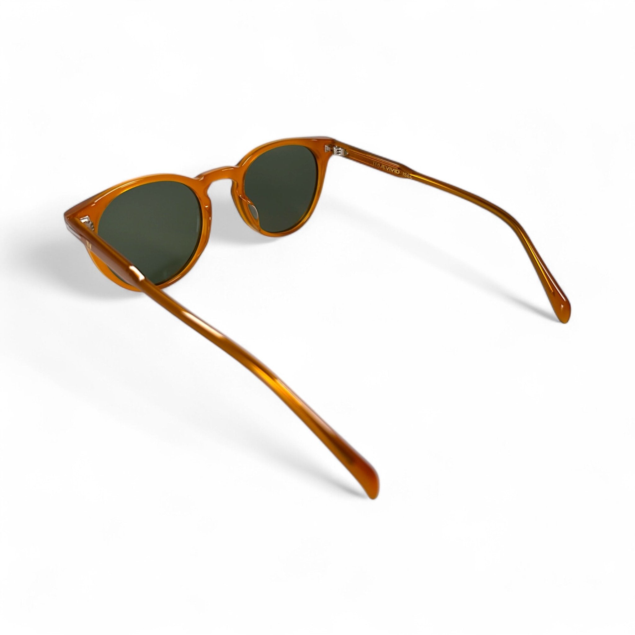 ISEL Classic Round Amber Polarised Sunglasses, Green Lens by TrueVivid - PUNCH Watch & Eyewear - TRUEVIVID