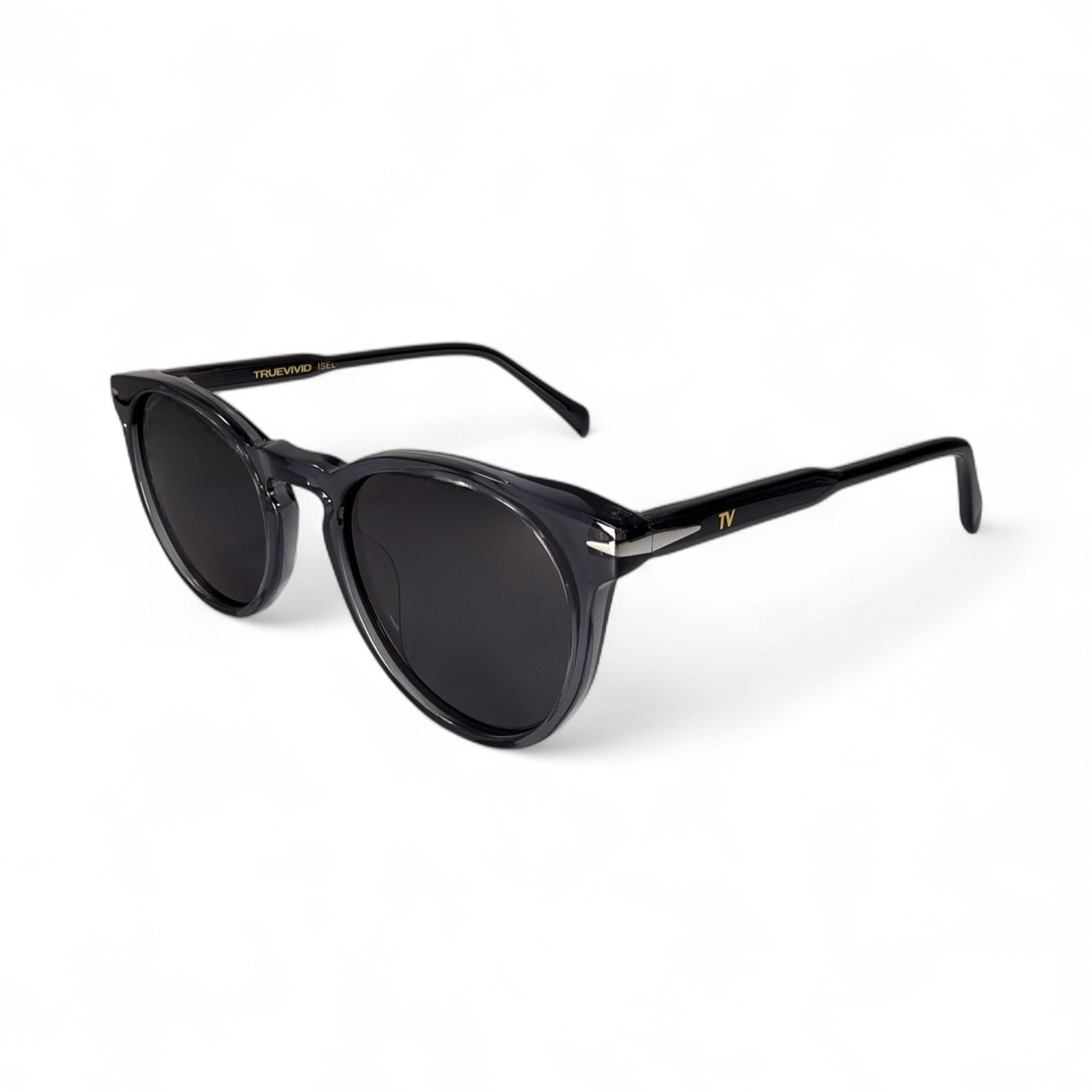 ISEL Classic Round Grey Polarised Sunglasses, Grey Lens by TrueVivid - PUNCH Watch & Eyewear - TRUEVIVID