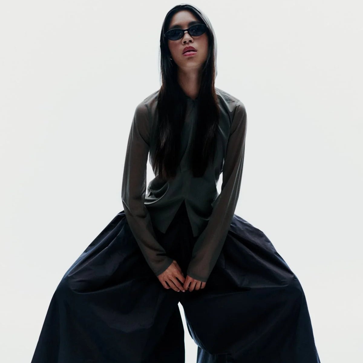 IVY Black Oval Sunglasses by Messy Weekend - PUNCH Watch & Eyewear - MESSY WEEKEND