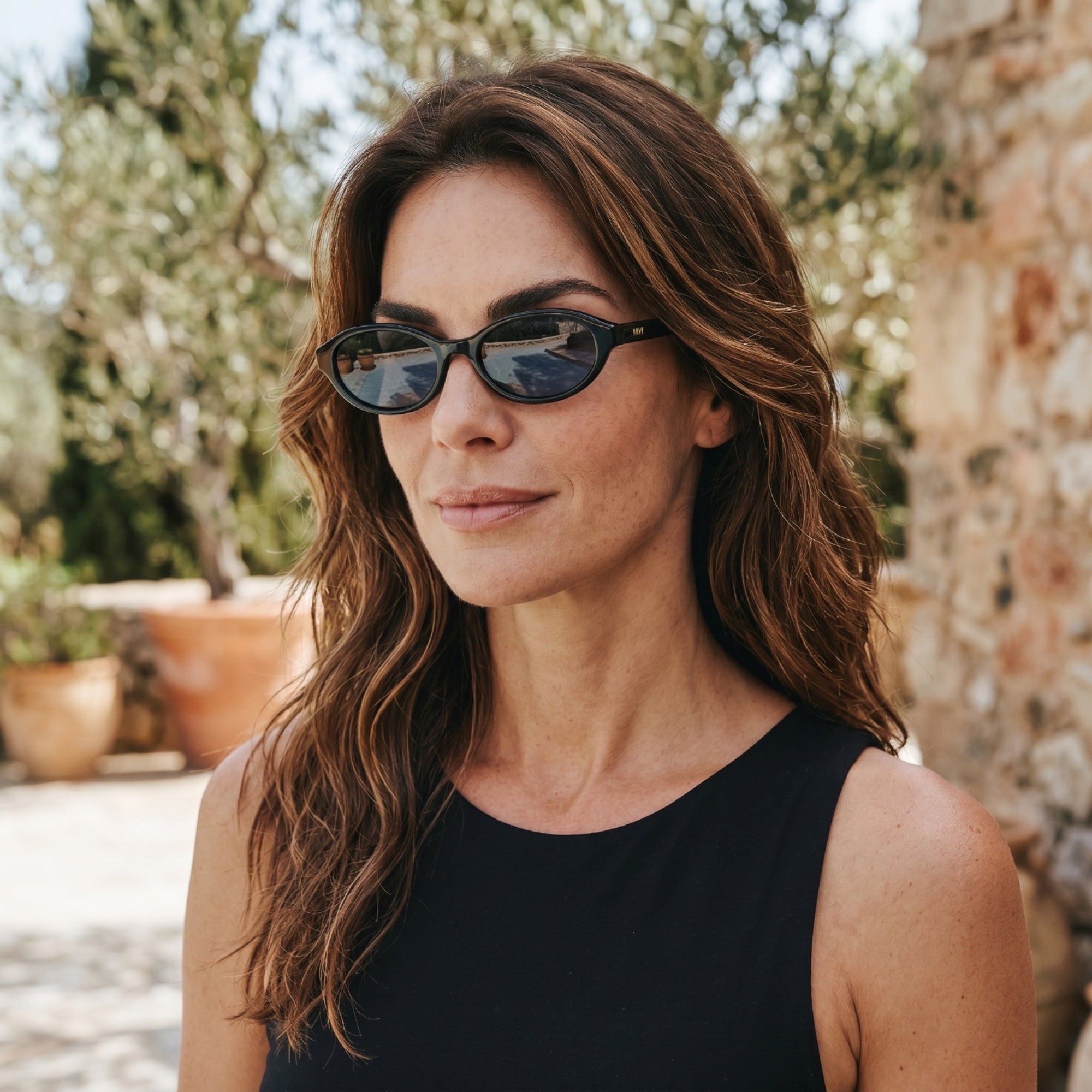 IVY Black Oval Sunglasses by Messy Weekend - PUNCH Watch & Eyewear - MESSY WEEKEND