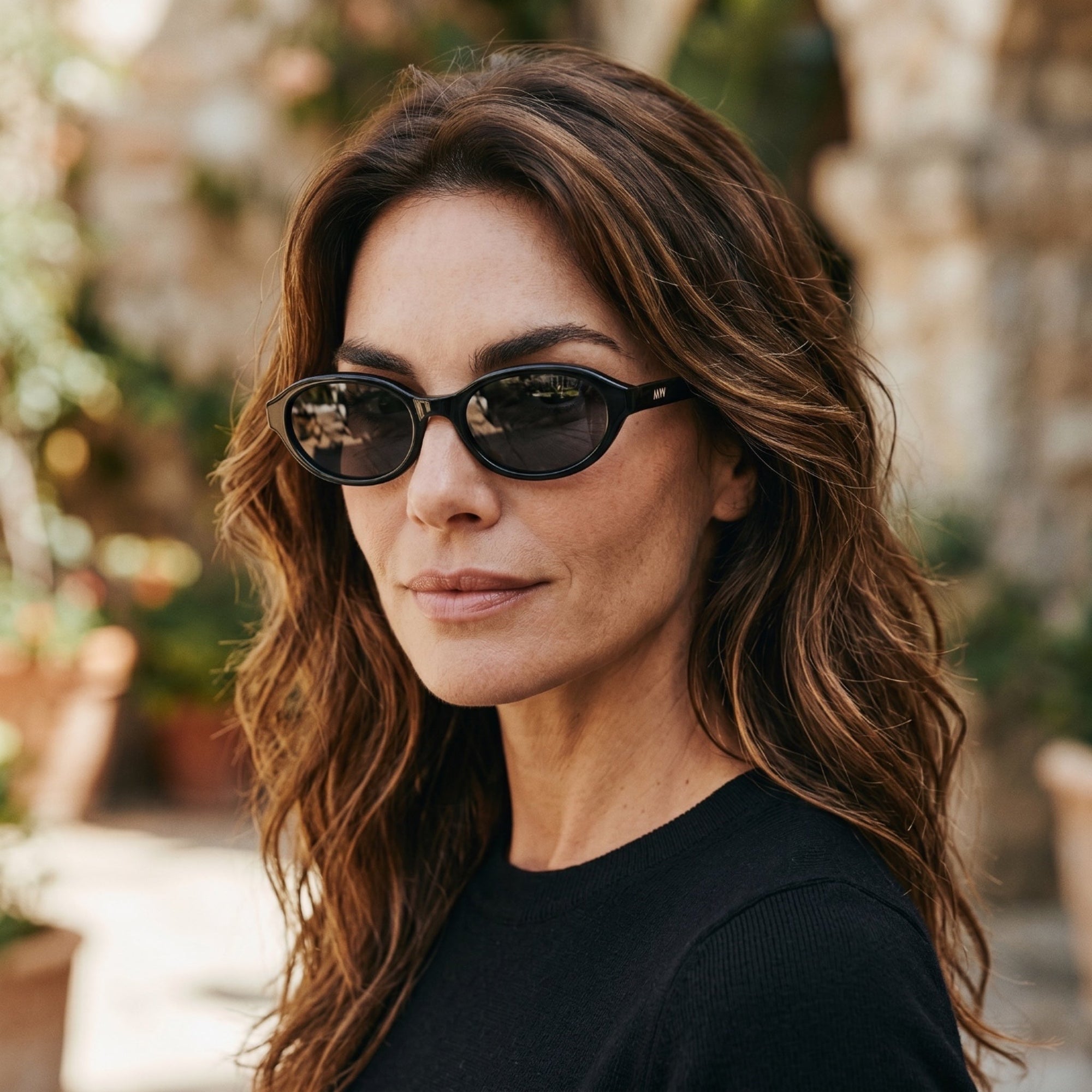 IVY Black Oval Sunglasses by Messy Weekend - PUNCH Watch & Eyewear - MESSY WEEKEND