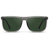 JACOB Rectangular Classic Men's Sunglasses in Steel Grey by WMP Eyewear