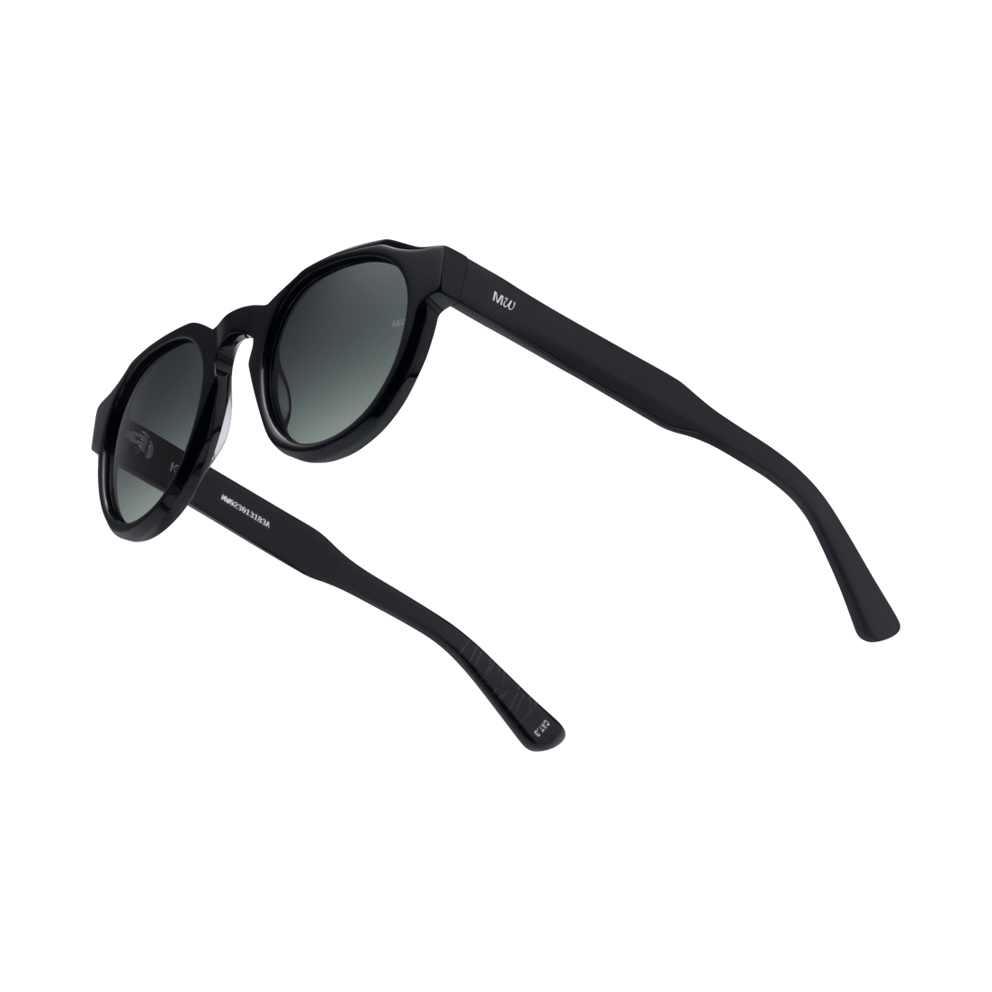 KAEL Black Bold Round Acetate Sunglasses by Messy Weekend - PUNCH Watch & Eyewear - MESSY WEEKEND