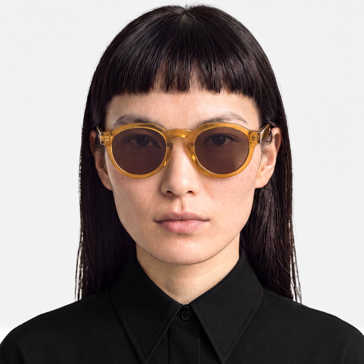 KAEL Rich Orange Spice Bold Round Acetate Sunglasses by Messy Weekend - PUNCH Watch & Eyewear - MESSY WEEKEND