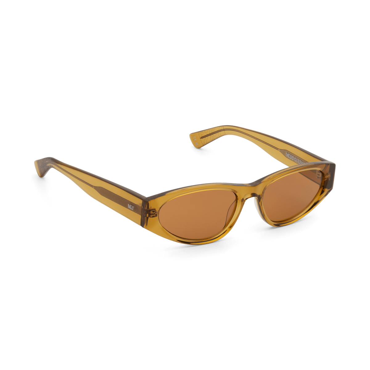 KAIO Rich Orange Spice Compact Oval Acetate Sunglasses Messy Weekend - PUNCH Watch & Eyewear - MESSY WEEKEND