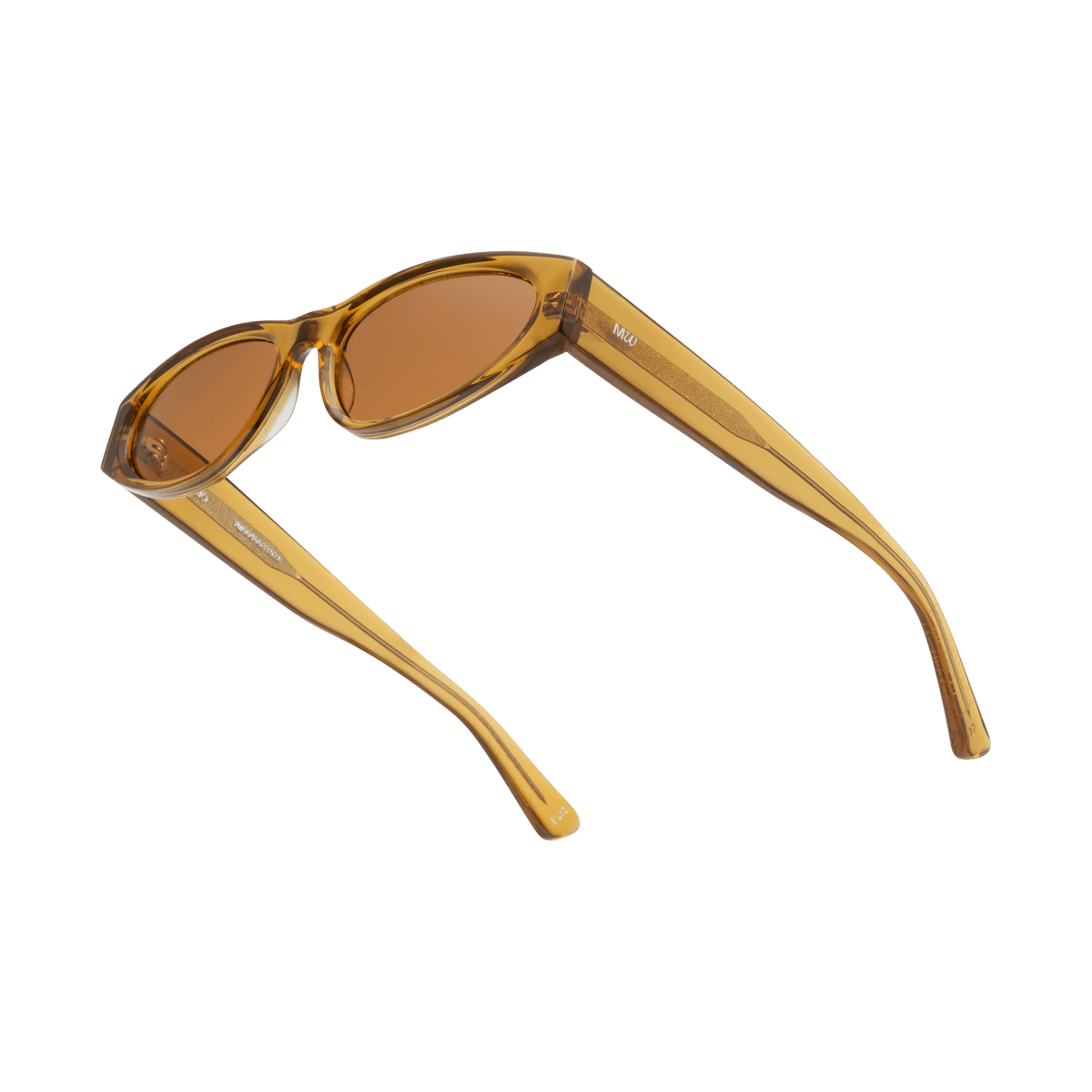KAIO Rich Orange Spice Compact Oval Acetate Sunglasses Messy Weekend - PUNCH Watch & Eyewear - MESSY WEEKEND