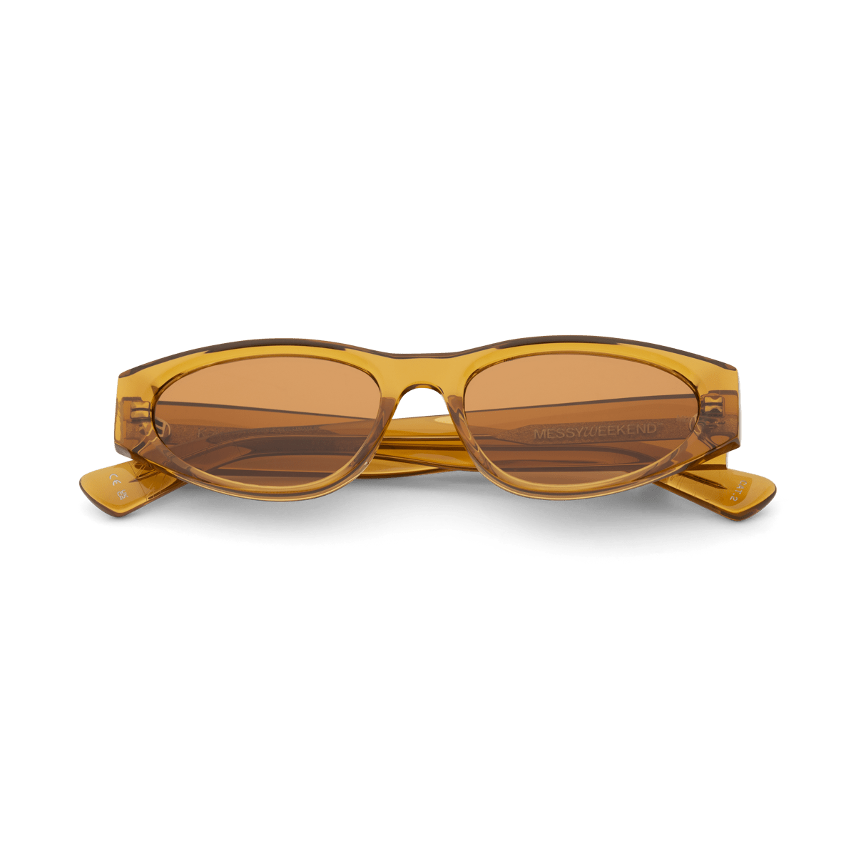 KAIO Rich Orange Spice Compact Oval Acetate Sunglasses Messy Weekend - PUNCH Watch & Eyewear - MESSY WEEKEND