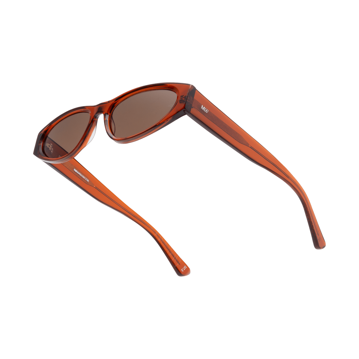 KAIO Rust Deep Brown Compact Oval Acetate Sunglasses Messy Weekend - PUNCH Watch & Eyewear - MESSY WEEKEND