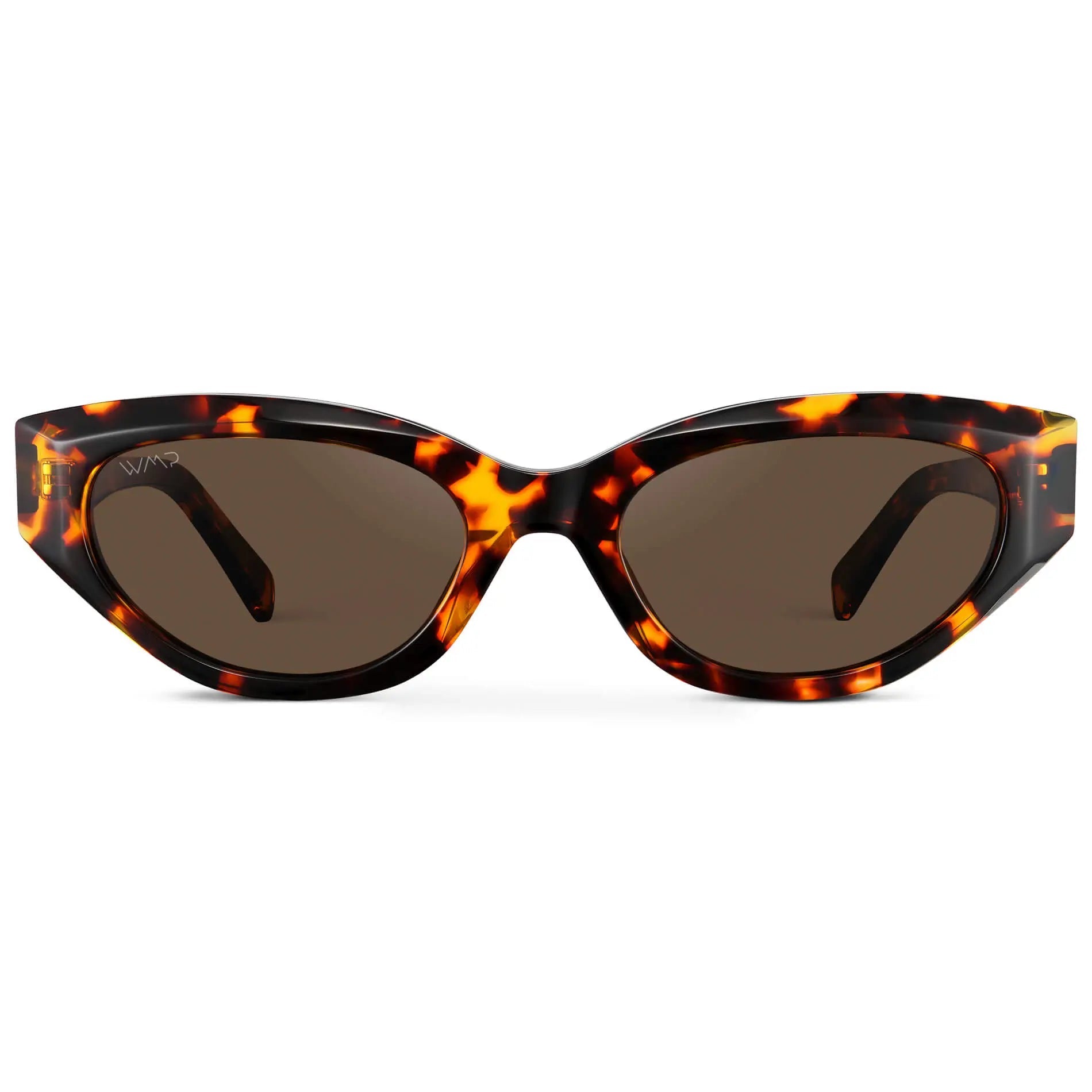 LORETTA Women's Cat - Eye Sunglasses Retro Frame Ember Tortoise by WMP Eyewear - PUNCH Watch & Eyewear - WMP Eyewear