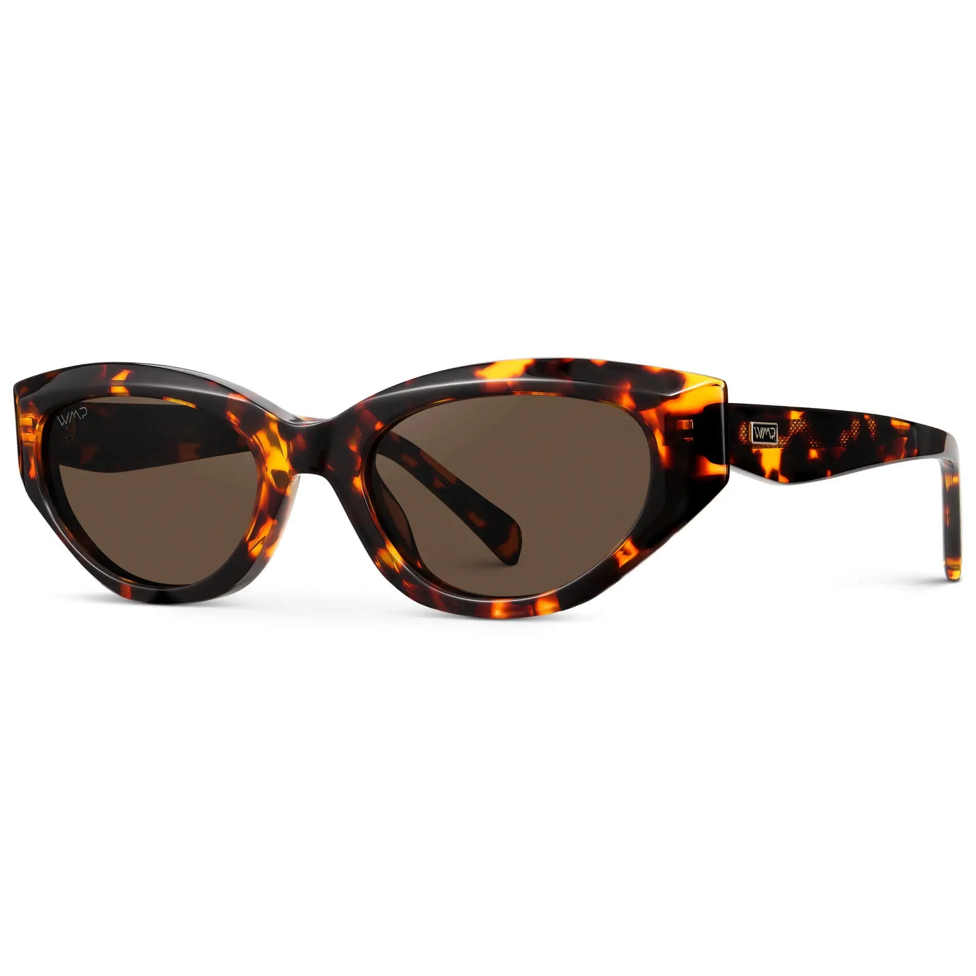 LORETTA Women's Cat - Eye Sunglasses Retro Frame Ember Tortoise by WMP Eyewear - PUNCH Watch & Eyewear - WMP Eyewear