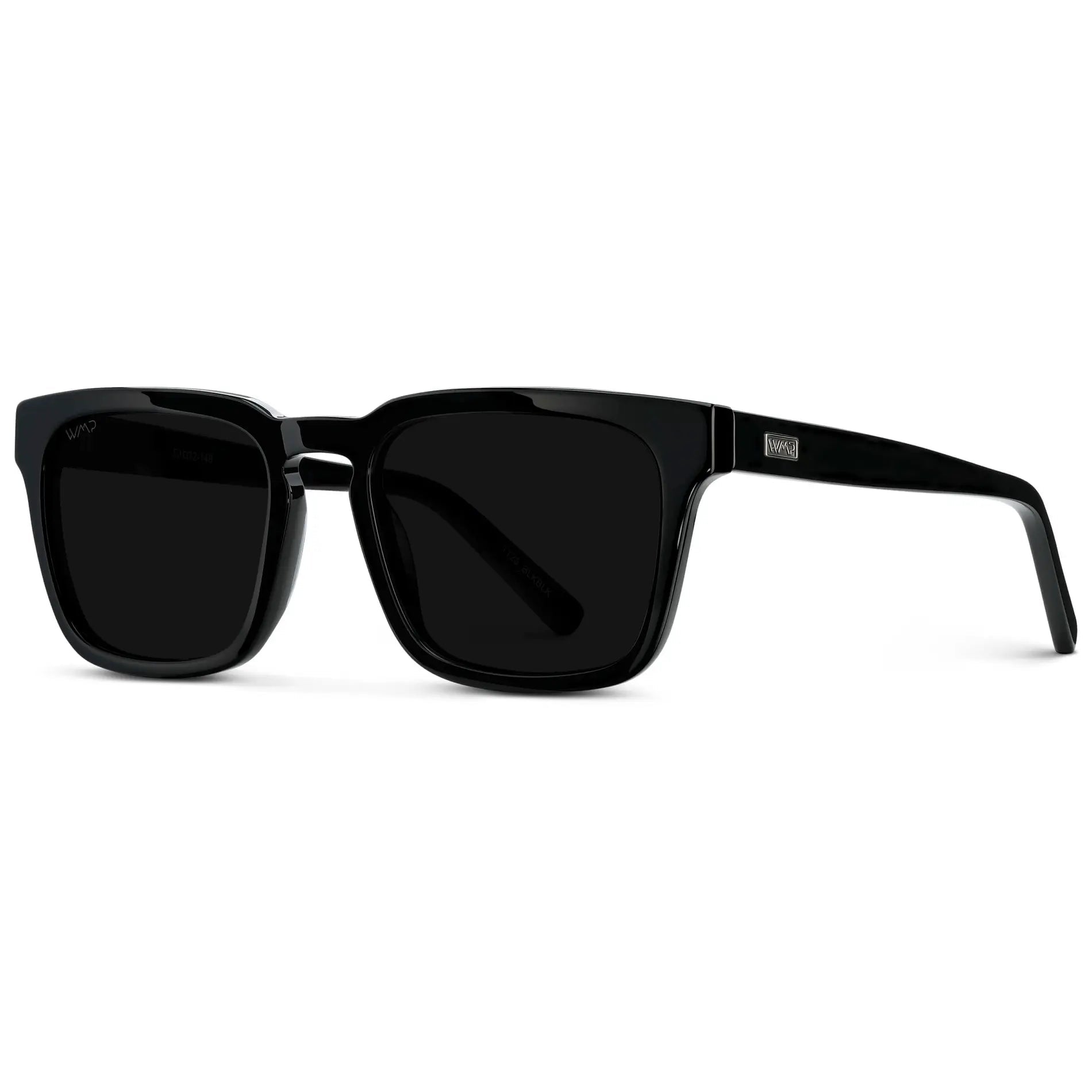 MAVERICK Men's Square Sunglasses in Triple Black by WMP Eyewear - PUNCH Watch & Eyewear - WMP Eyewear
