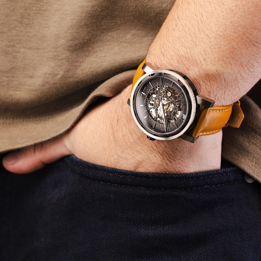 BLACK | Tan Leather – 2