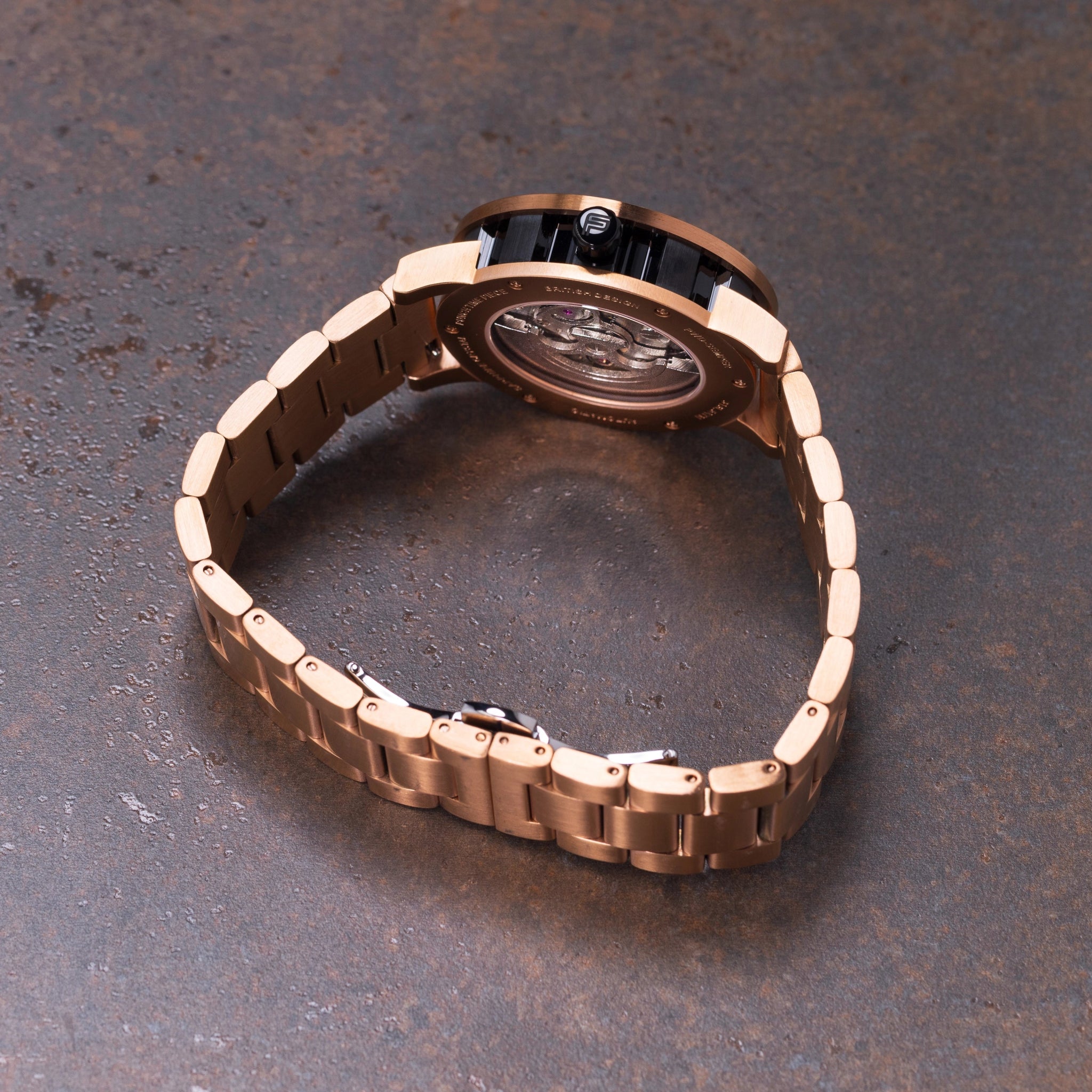 Mens Rose Gold Automatic Watch - Rose Gold Stainless Steel Strap l PUNCH - PUNCH Watch & Eyewear - Punch Watch Design