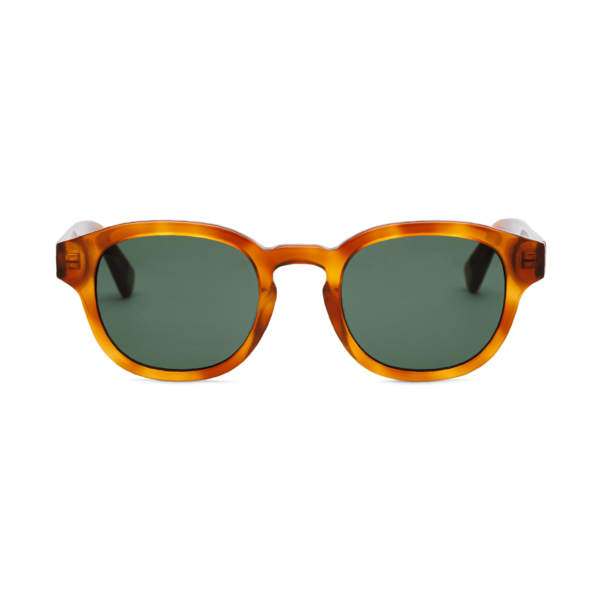 Messy Weekend Bille Rounded Square Sunglasses - Havana Tortoise / Green Lens - PUNCH Watch & Eyewear - MESSY WEEKEND