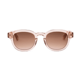 Messy Weekend Bille Rounded Square Sunglasses - Peach Brown Gradient Lens