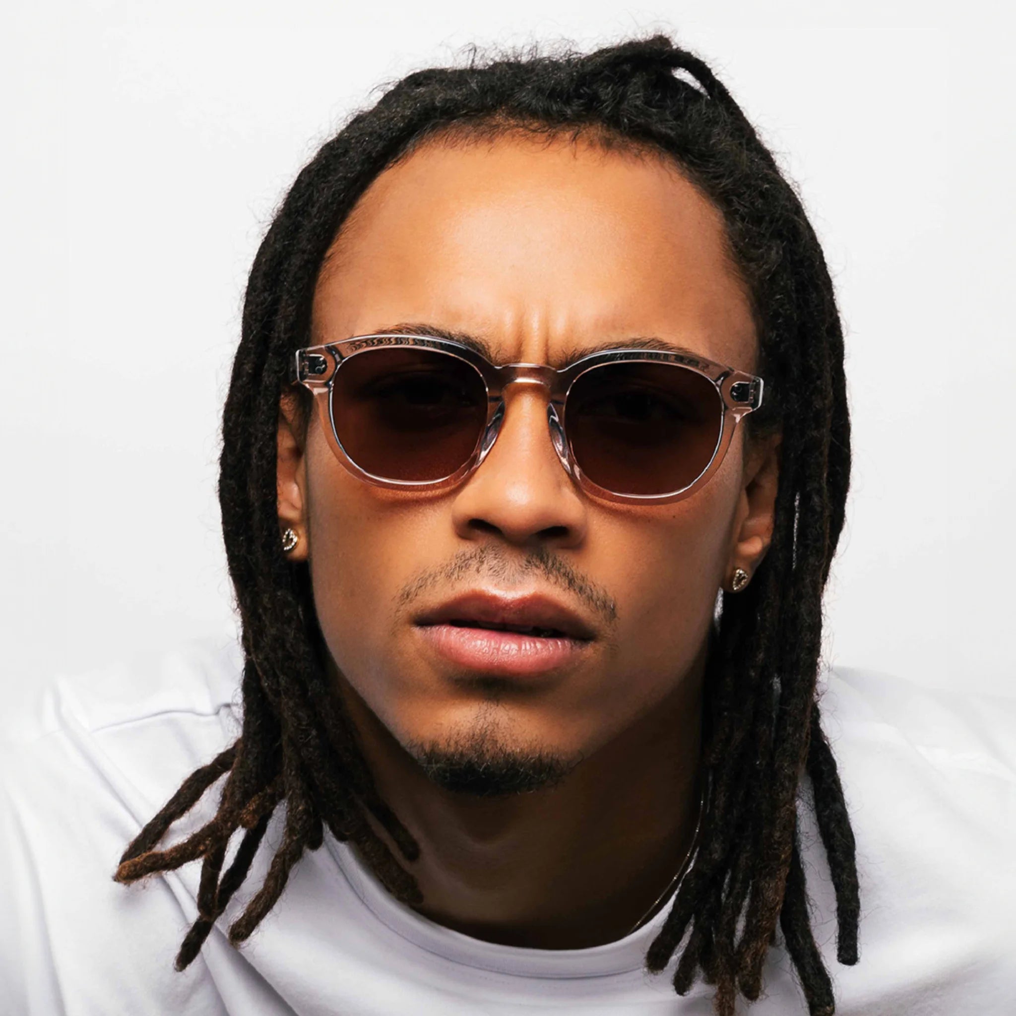 MessyWeekend BILLE round sunglasses, handcrafted acetate frame with classic design and 100% UVA/UVB protection