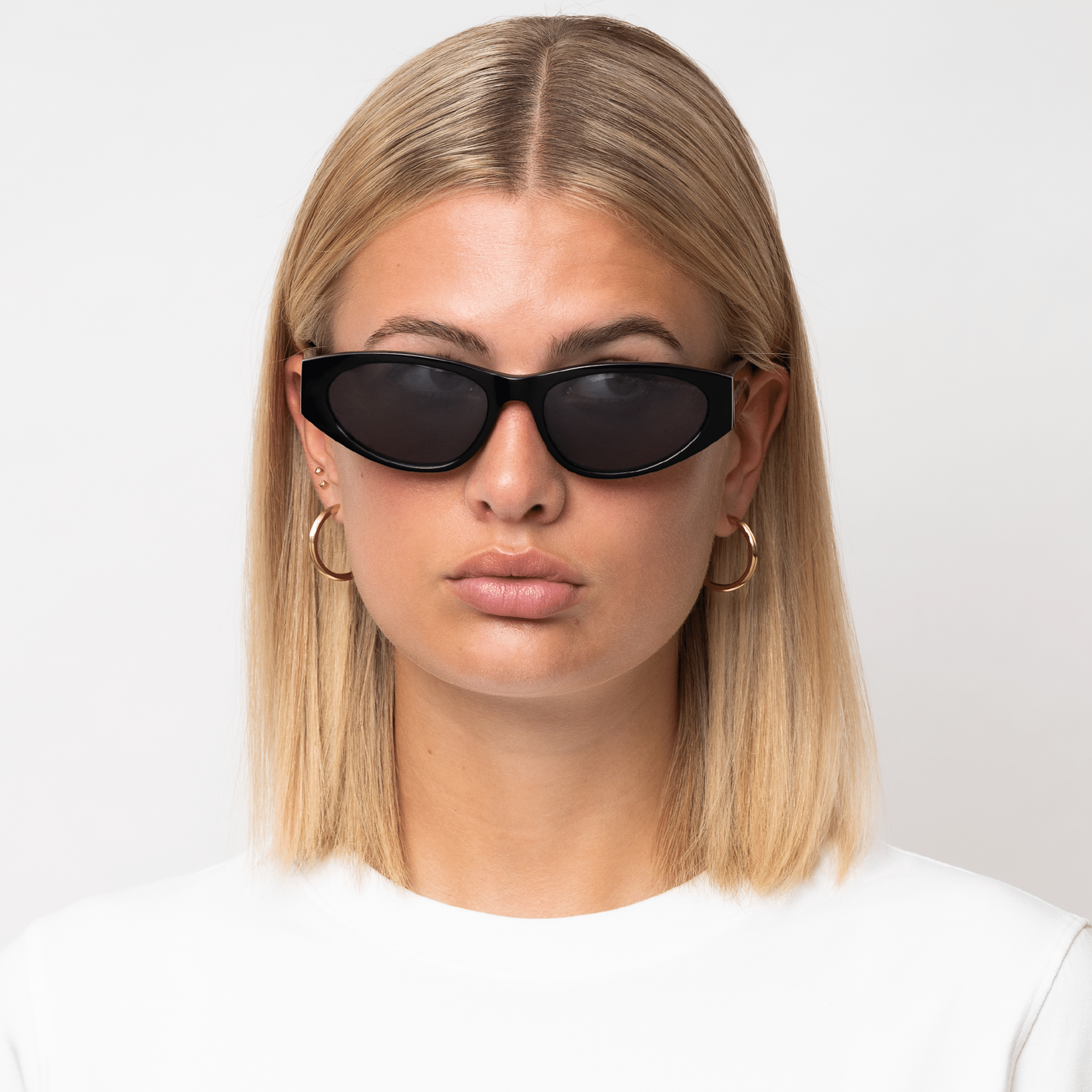 Messy Weekend Blade Slim Cat Eye Sunglasses - Black Reveal - PUNCH Watch & Eyewear - MESSY WEEKEND