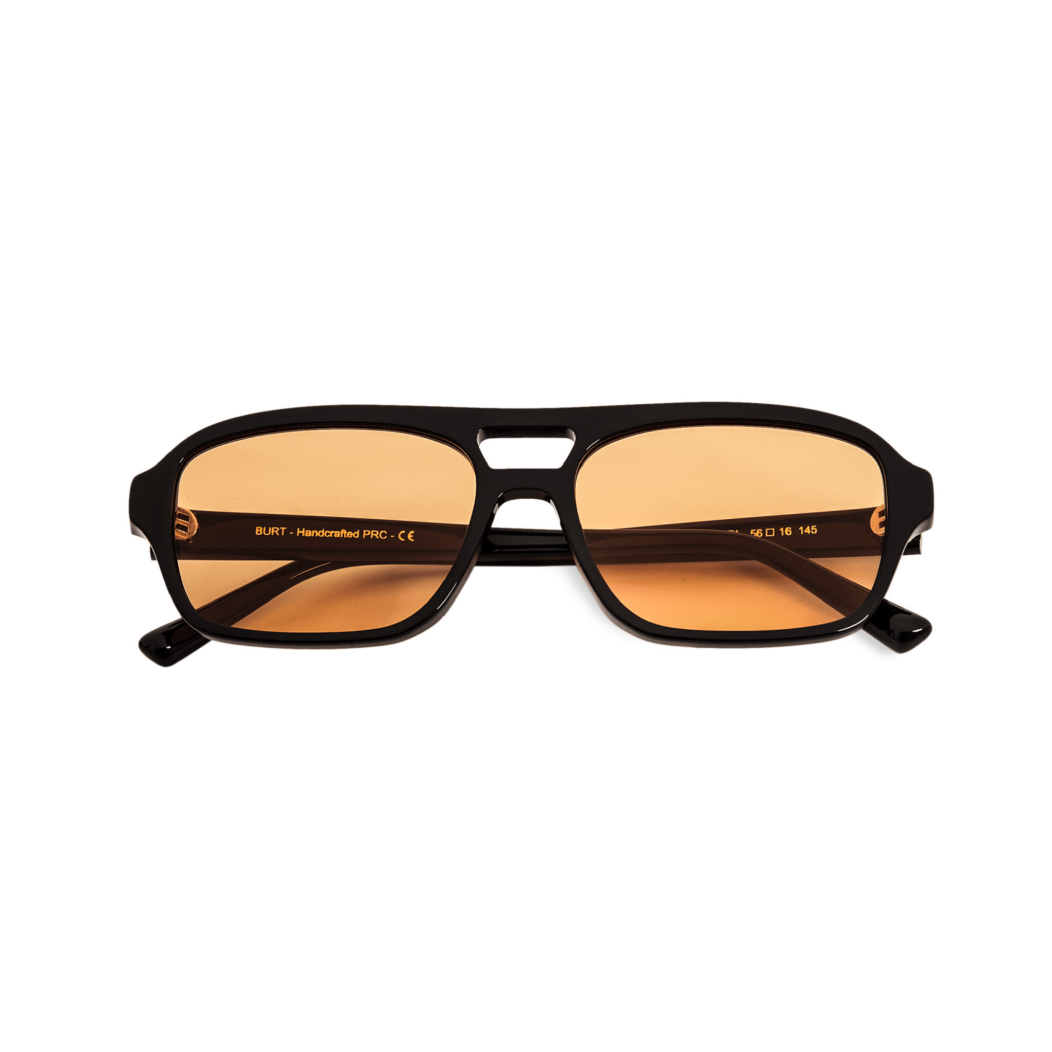Messy Weekend Burt Aviator Sunglasses - Black / Orange Lens - PUNCH Watch & Eyewear - MESSY WEEKEND