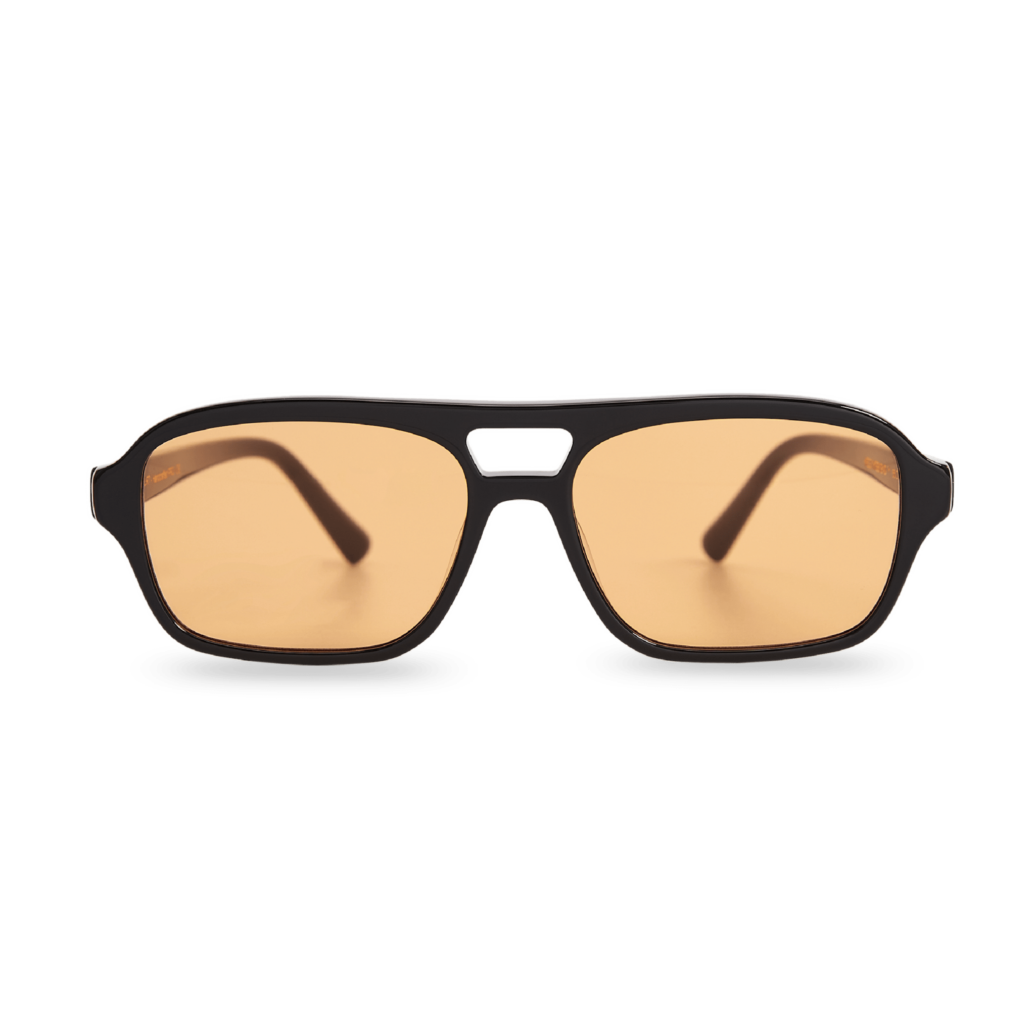 Messy Weekend Burt Aviator Sunglasses - Black / Orange Lens - PUNCH Watch & Eyewear - MESSY WEEKEND