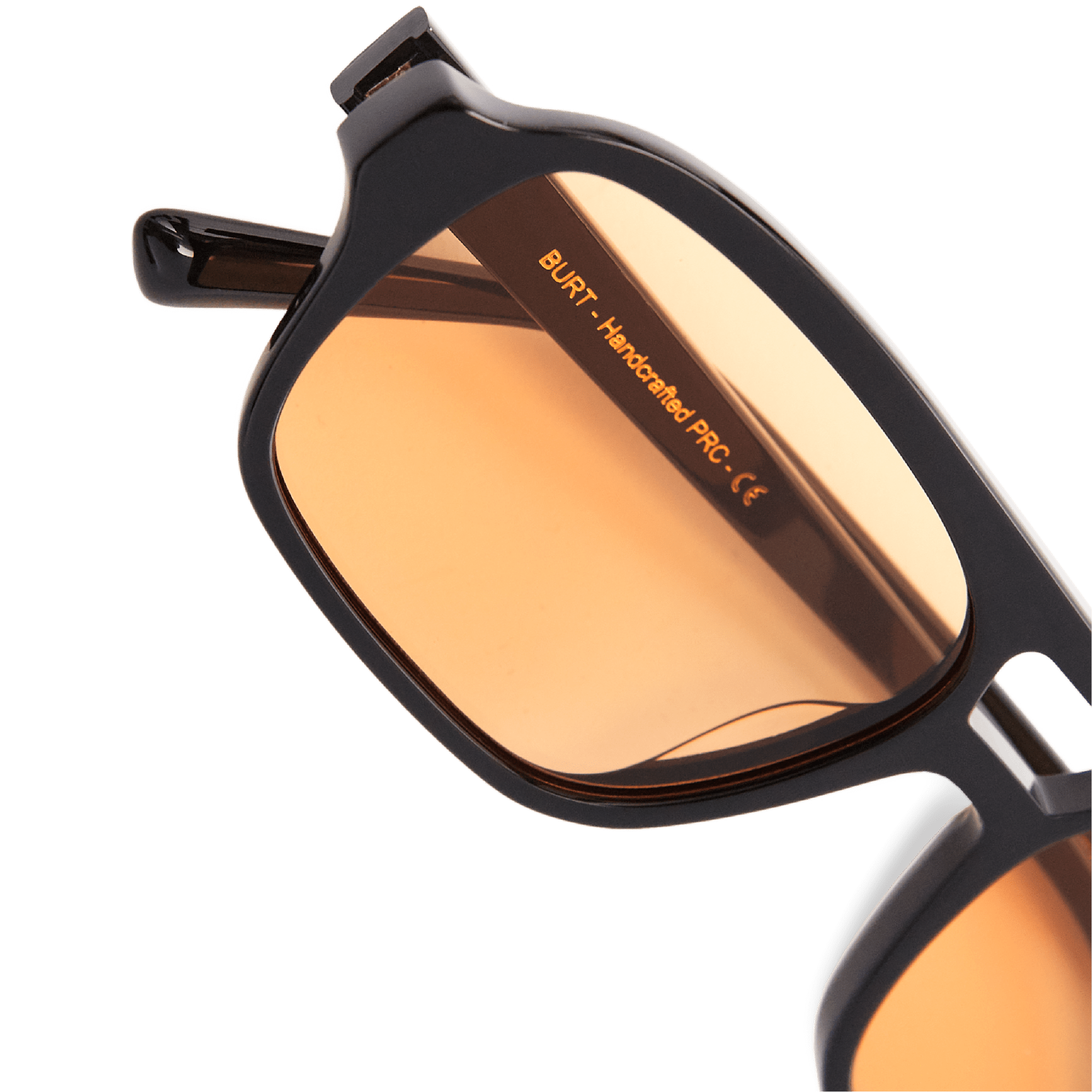 Messy Weekend Burt Aviator Sunglasses - Black / Orange Lens - PUNCH Watch & Eyewear - MESSY WEEKEND