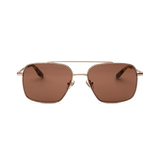 Messy Weekend Frank Navigator Metal Frame Sunglasses - Gold / Tortoise Brown