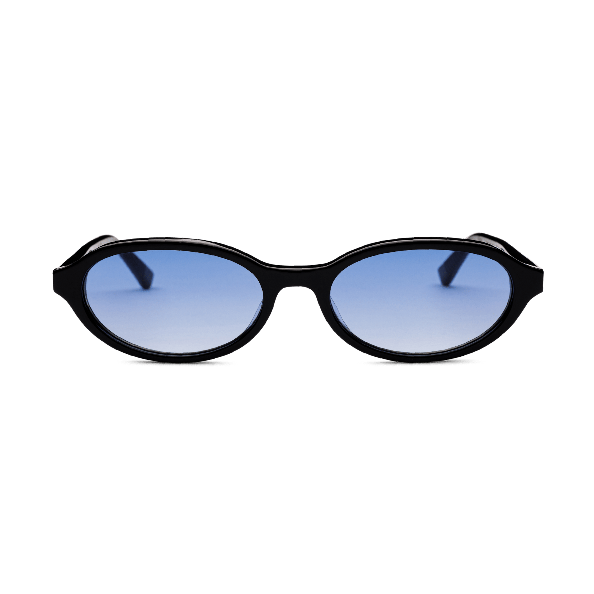 Messy Weekend Ivy Oval Women, Men's Sunglasses - Black / Gradient Blue Lens - PUNCH Watch & Eyewear - MESSY WEEKEND