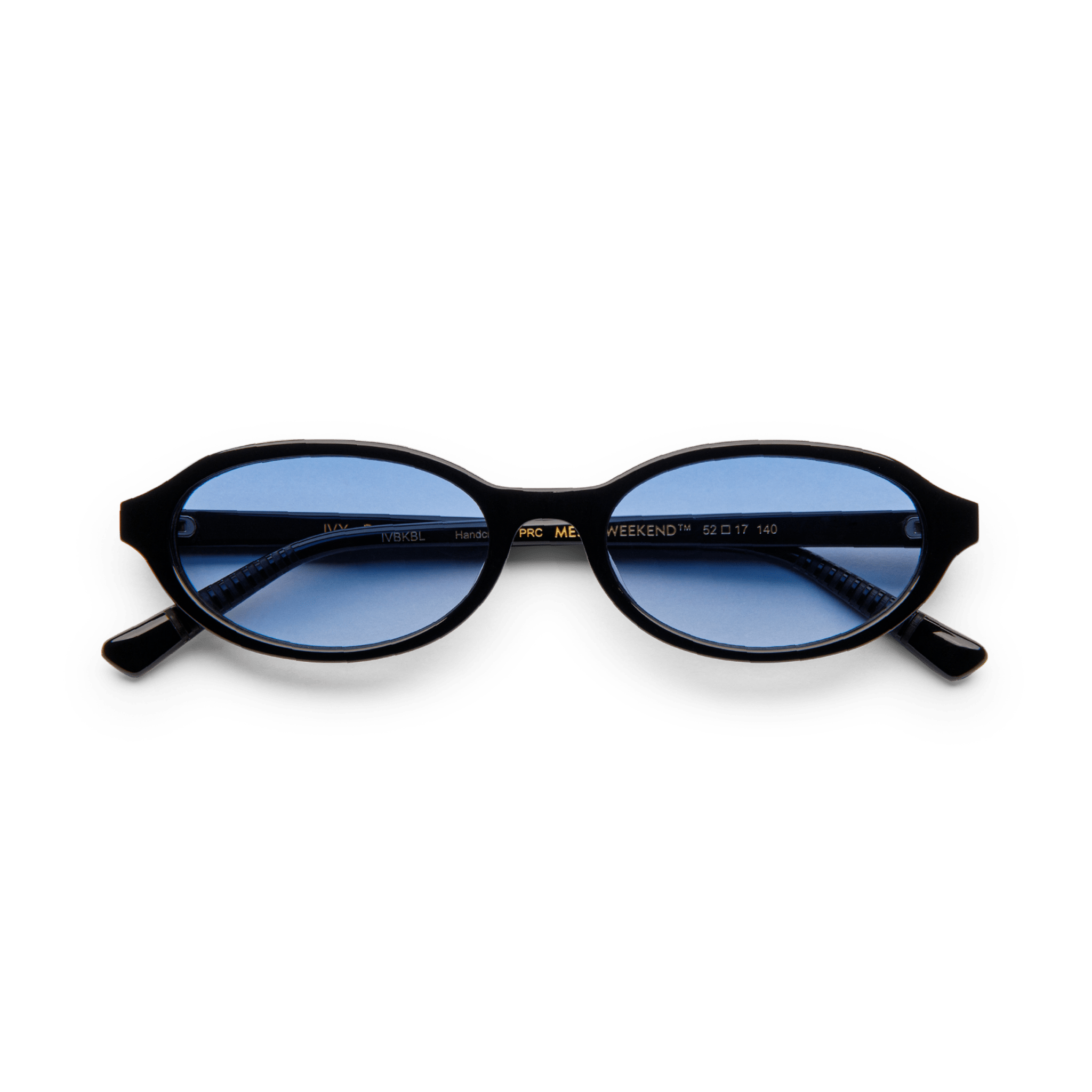 Messy Weekend Ivy Oval Women, Men's Sunglasses - Black / Gradient Blue Lens - PUNCH Watch & Eyewear - MESSY WEEKEND
