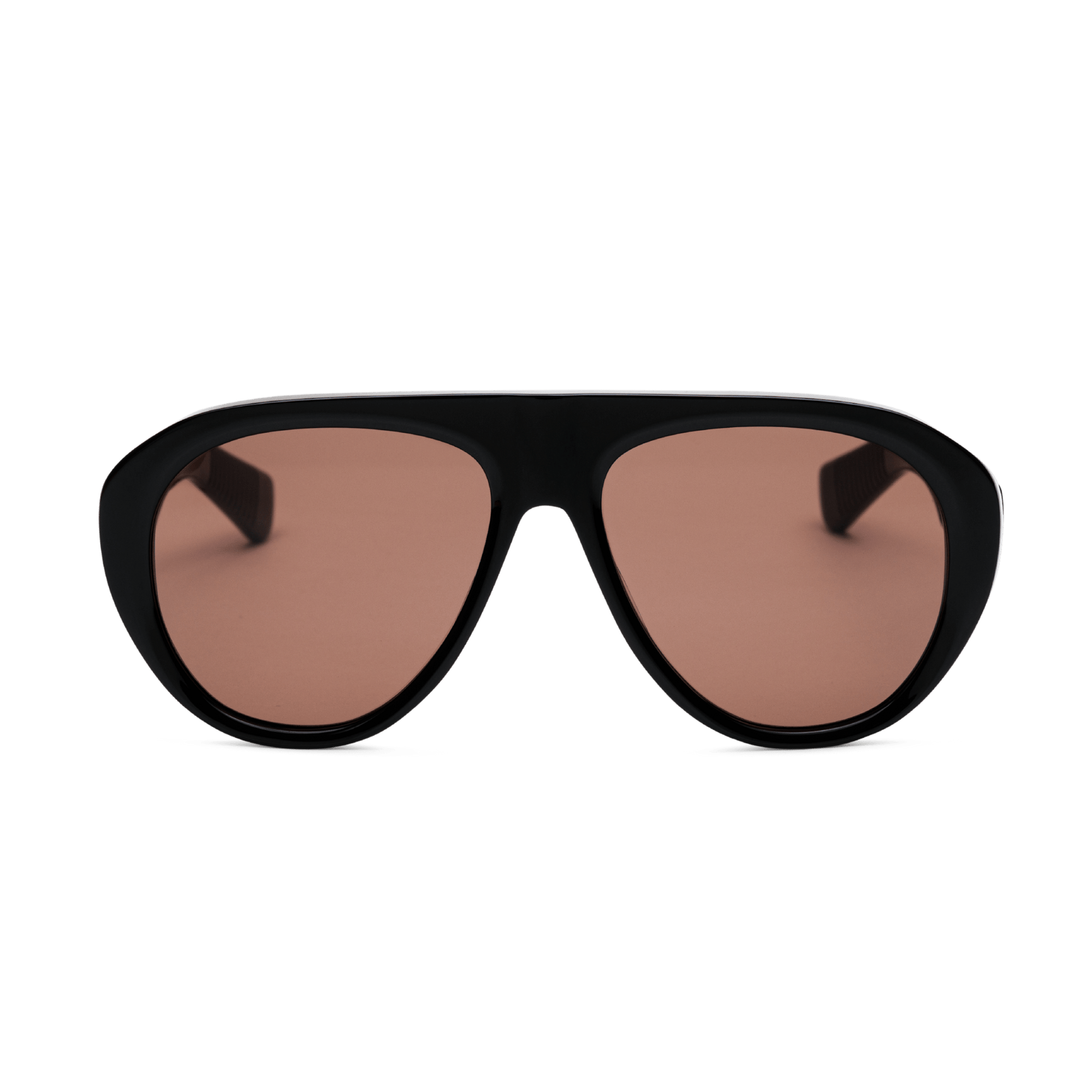 Messy Weekend Mick Oversized Acetate Aviator Sunglasses - Black / Brown Lens - PUNCH Watch & Eyewear - MESSY WEEKEND