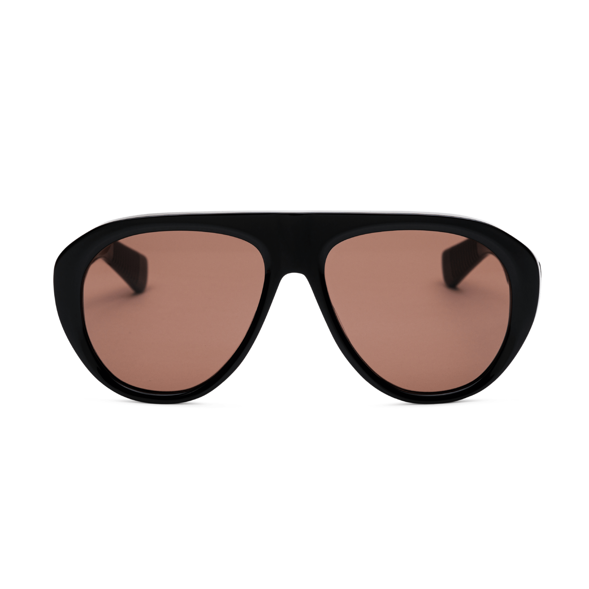 Messy Weekend Mick Oversized Acetate Aviator Sunglasses - Black / Brown Lens - PUNCH Watch & Eyewear - MESSY WEEKEND