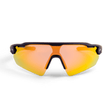 RAPID Black Sunset Orange Polarised Sunglasses by Messy Weekend
