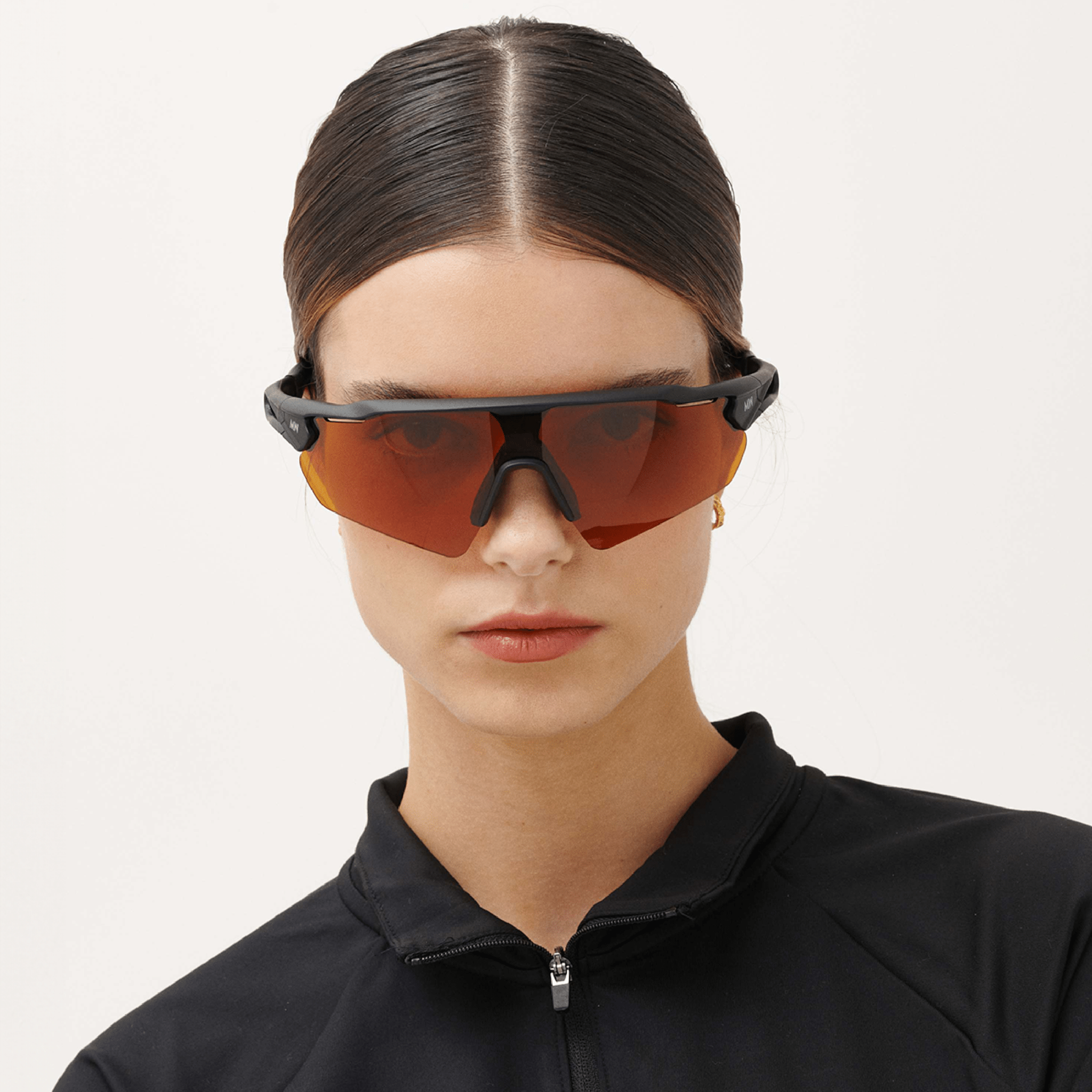 Messy Weekend RAPID Sports Sunglasses - Black/Orange Running & Cycling - PUNCH Watch & Eyewear - MESSY WEEKEND