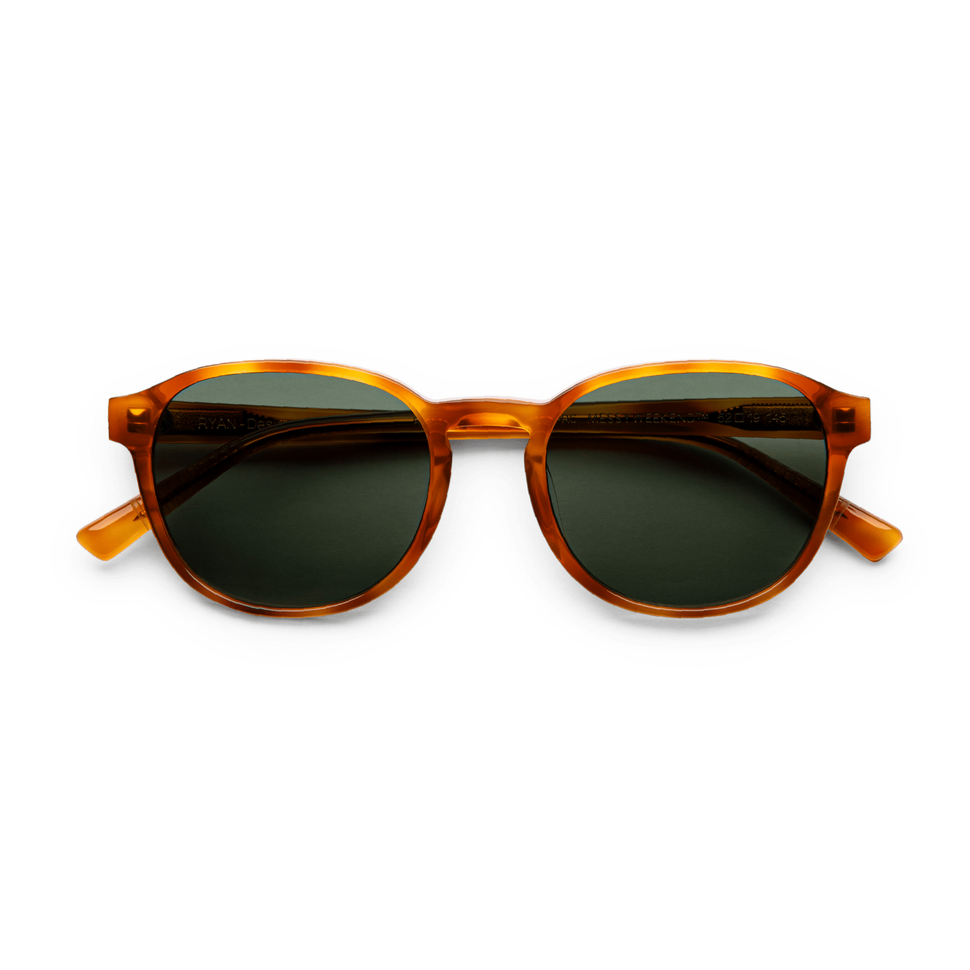 Messy Weekend Ryan Square Sunglasses - Havana Tortoise / Green Lens - PUNCH Watch & Eyewear - MESSY WEEKEND