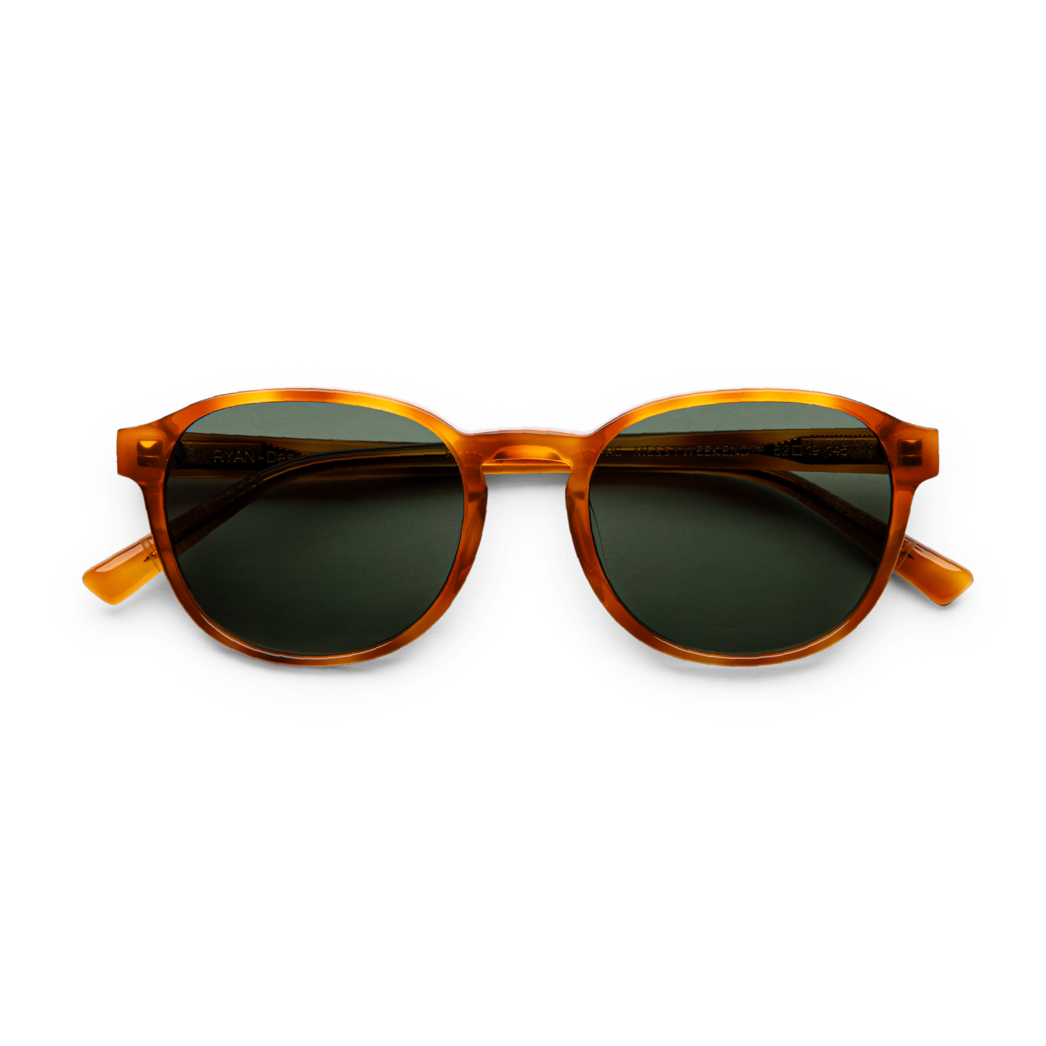 Messy Weekend Ryan Square Sunglasses - Havana Tortoise / Green Lens - PUNCH Watch & Eyewear - MESSY WEEKEND