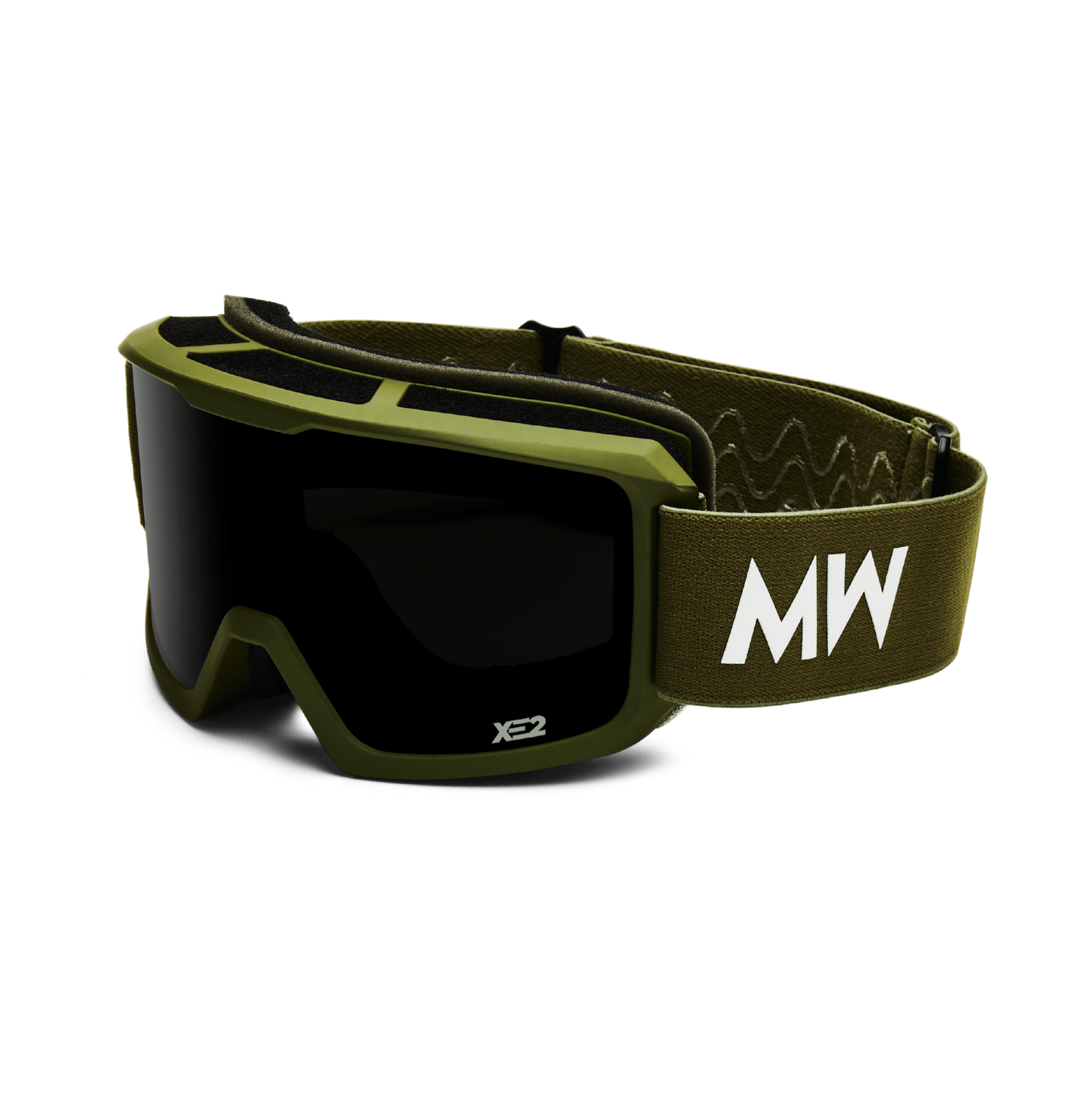 Messy Weekend Ski Goggles, FERDI XE2, UV400, Army Green Dark Grey - PUNCH Watch & Eyewear - MESSY WEEKEND