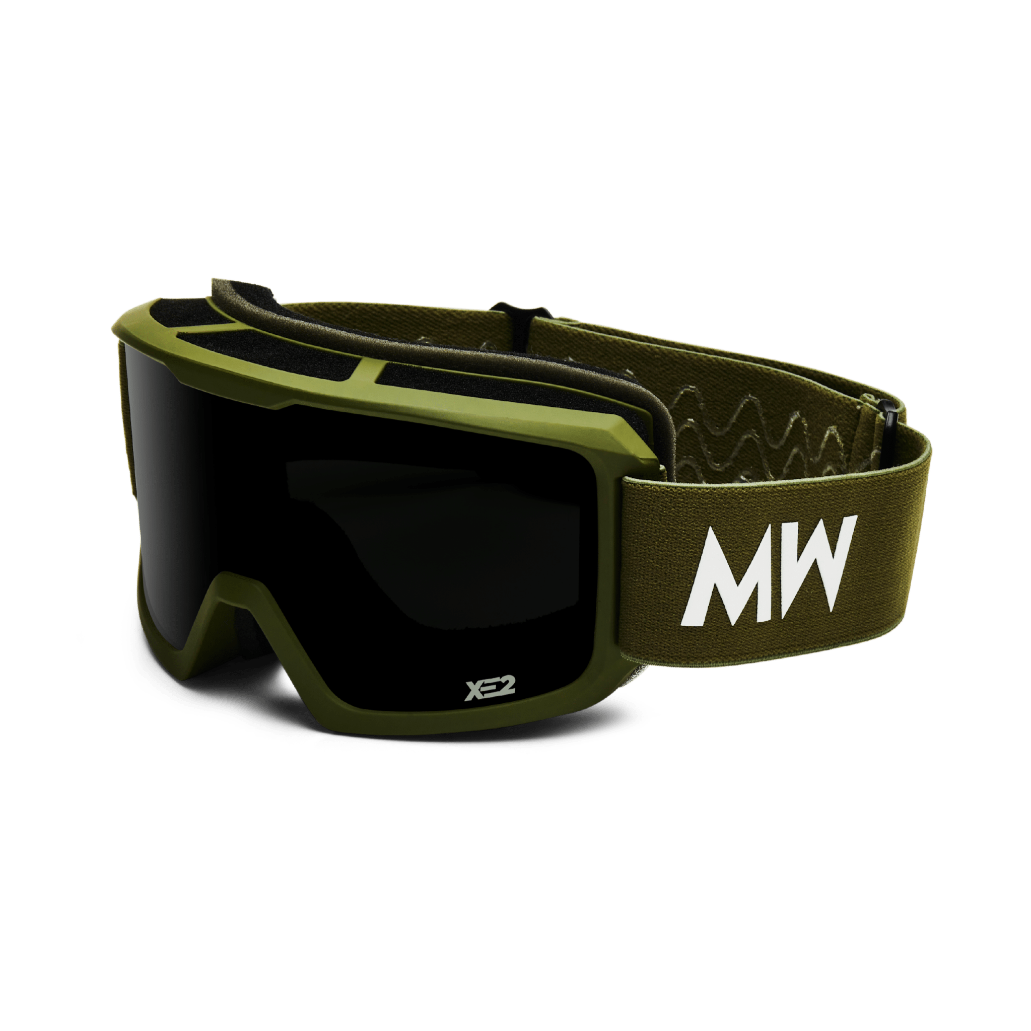 Messy Weekend Ski Goggles, FERDI XE2, UV400, Army Green Dark Grey - PUNCH Watch & Eyewear - MESSY WEEKEND