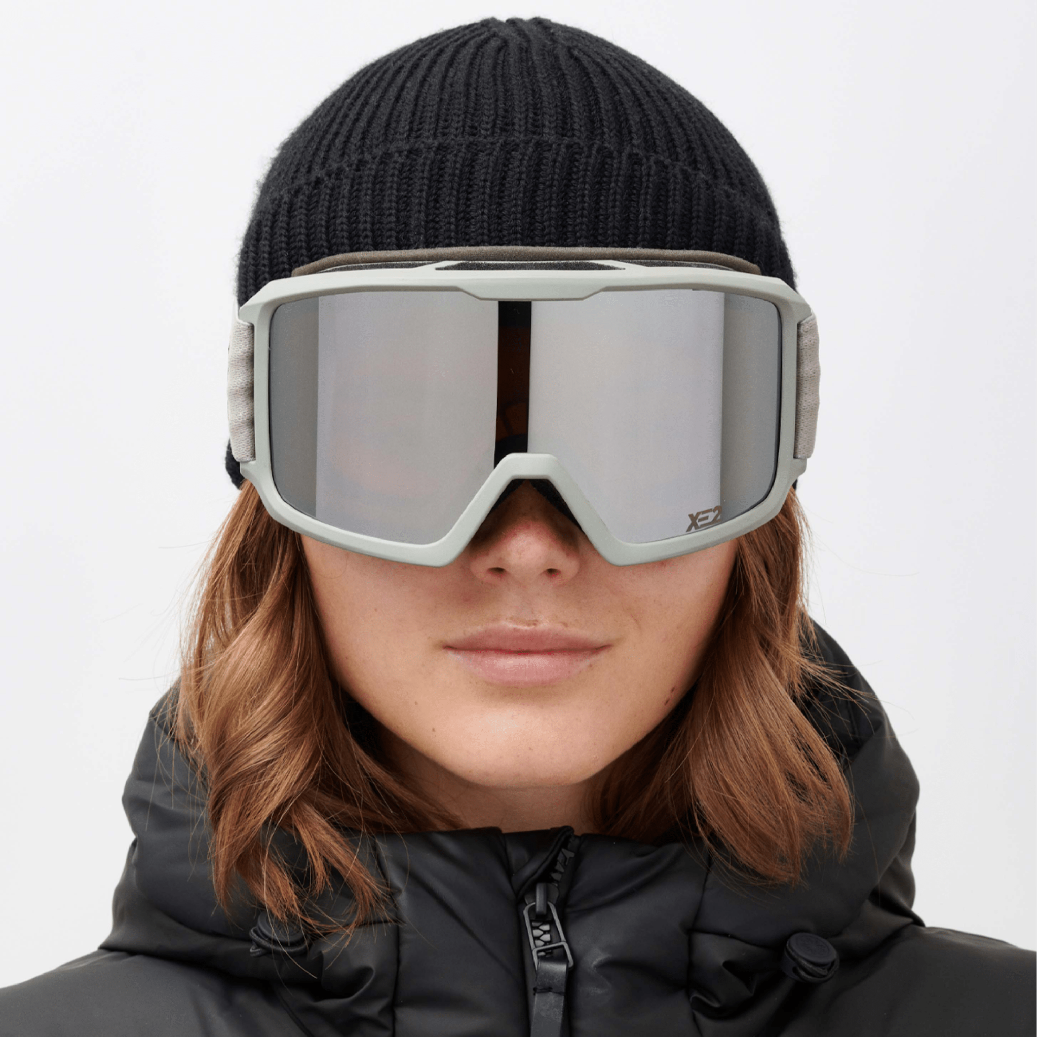 Messy Weekend Ski Goggles, FERDI XE2, UV400, Light Gray Silver Mirrored - PUNCH Watch & Eyewear - MESSY WEEKEND