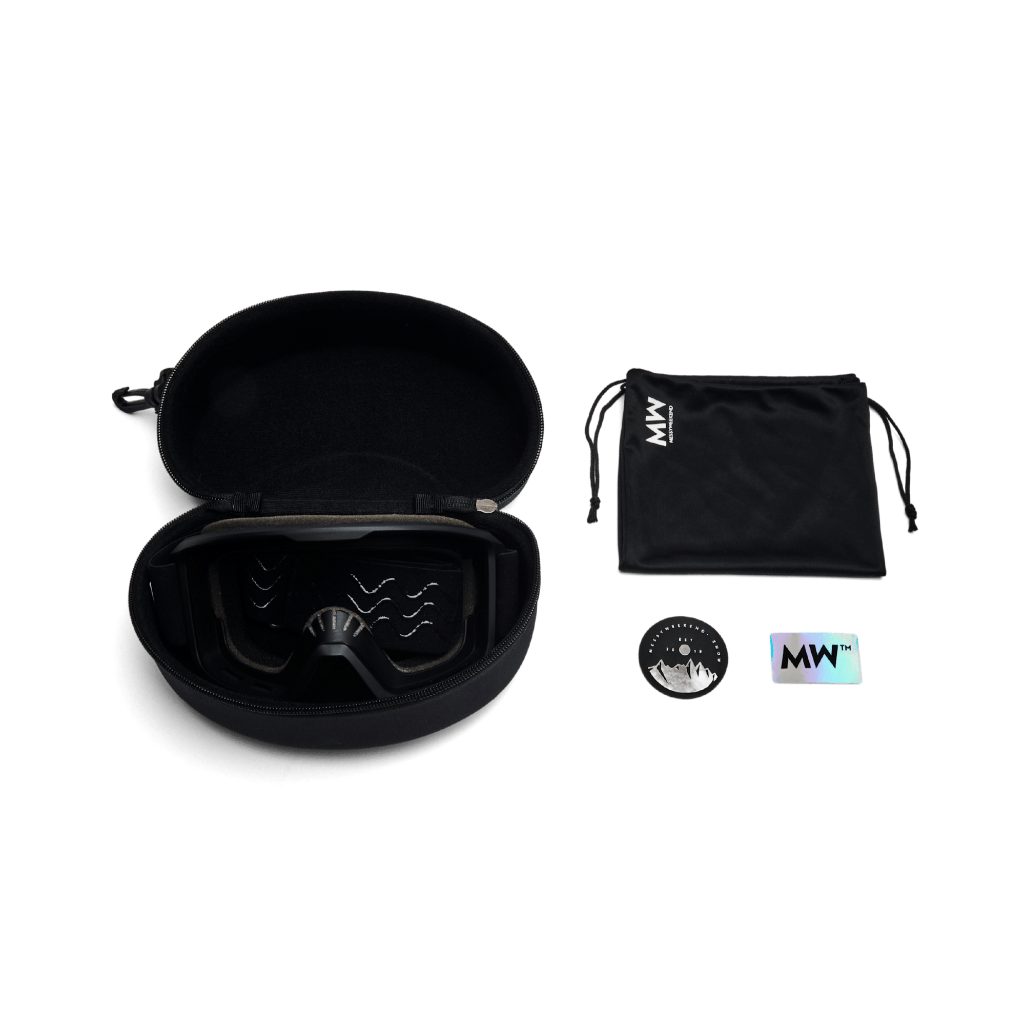 Messy Weekend Ski Goggles, FERDI XE2, UV400, Light Gray Silver Mirrored - PUNCH Watch & Eyewear - MESSY WEEKEND