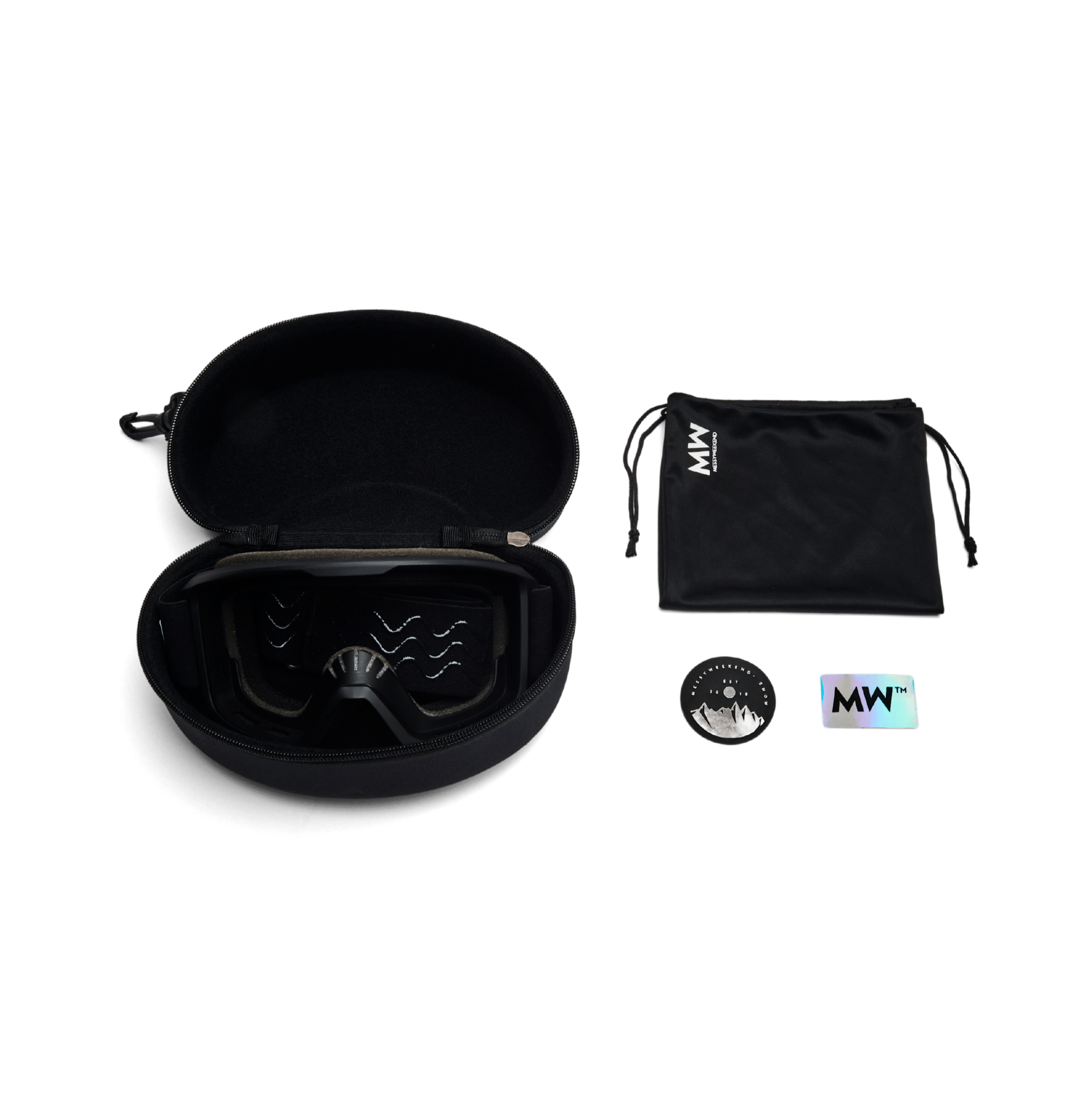 Messy Weekend Ski Goggles, FERDI XE2, UV400, Light Gray Silver Mirrored - PUNCH Watch & Eyewear - MESSY WEEKEND