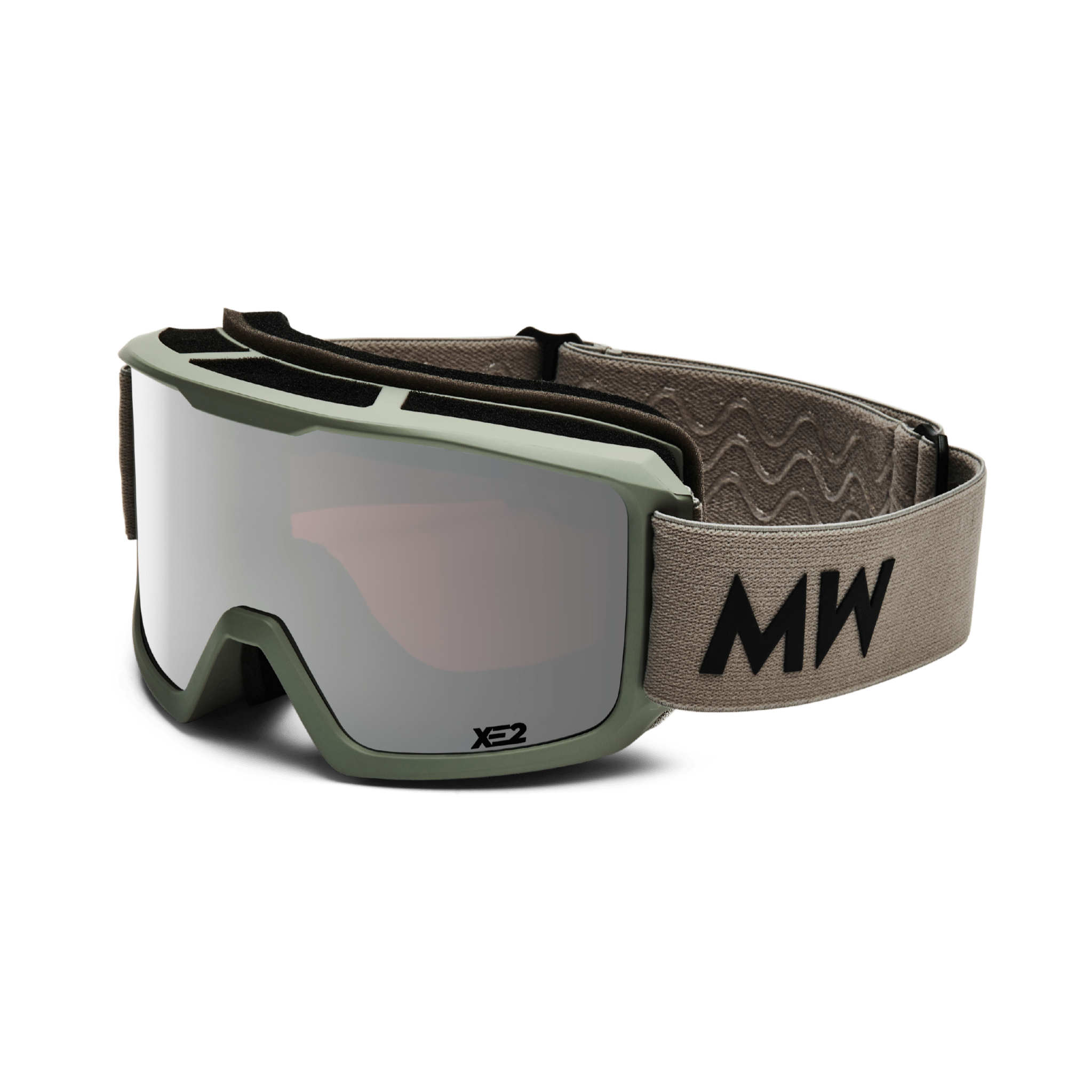 Messy Weekend Ski Goggles, FERDI XE2, UV400, Light Gray Silver Mirrored - PUNCH Watch & Eyewear - MESSY WEEKEND