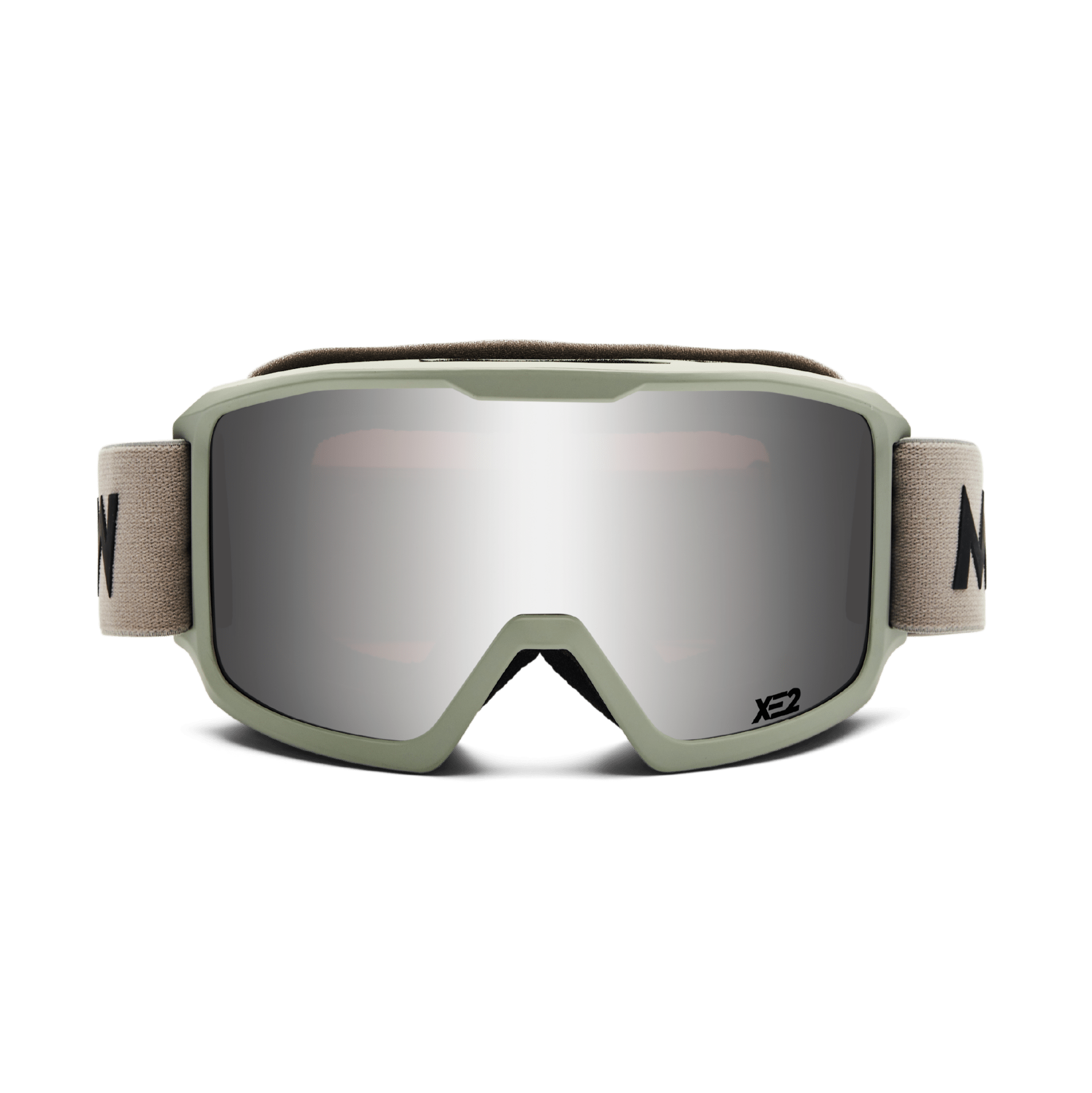 Messy Weekend Ski Goggles, FERDI XE2, UV400, Light Gray Silver Mirrored - PUNCH Watch & Eyewear - MESSY WEEKEND