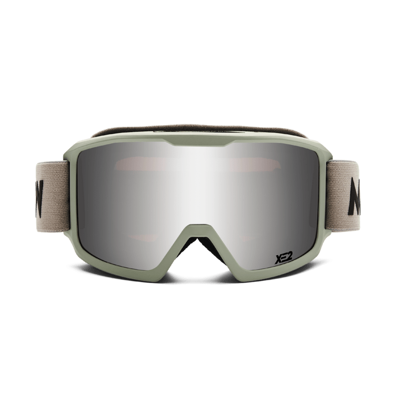 Messy Weekend Ski Goggles, FERDI XE2, UV400, Light Gray Silver Mirrored - PUNCH Watch & Eyewear - MESSY WEEKEND