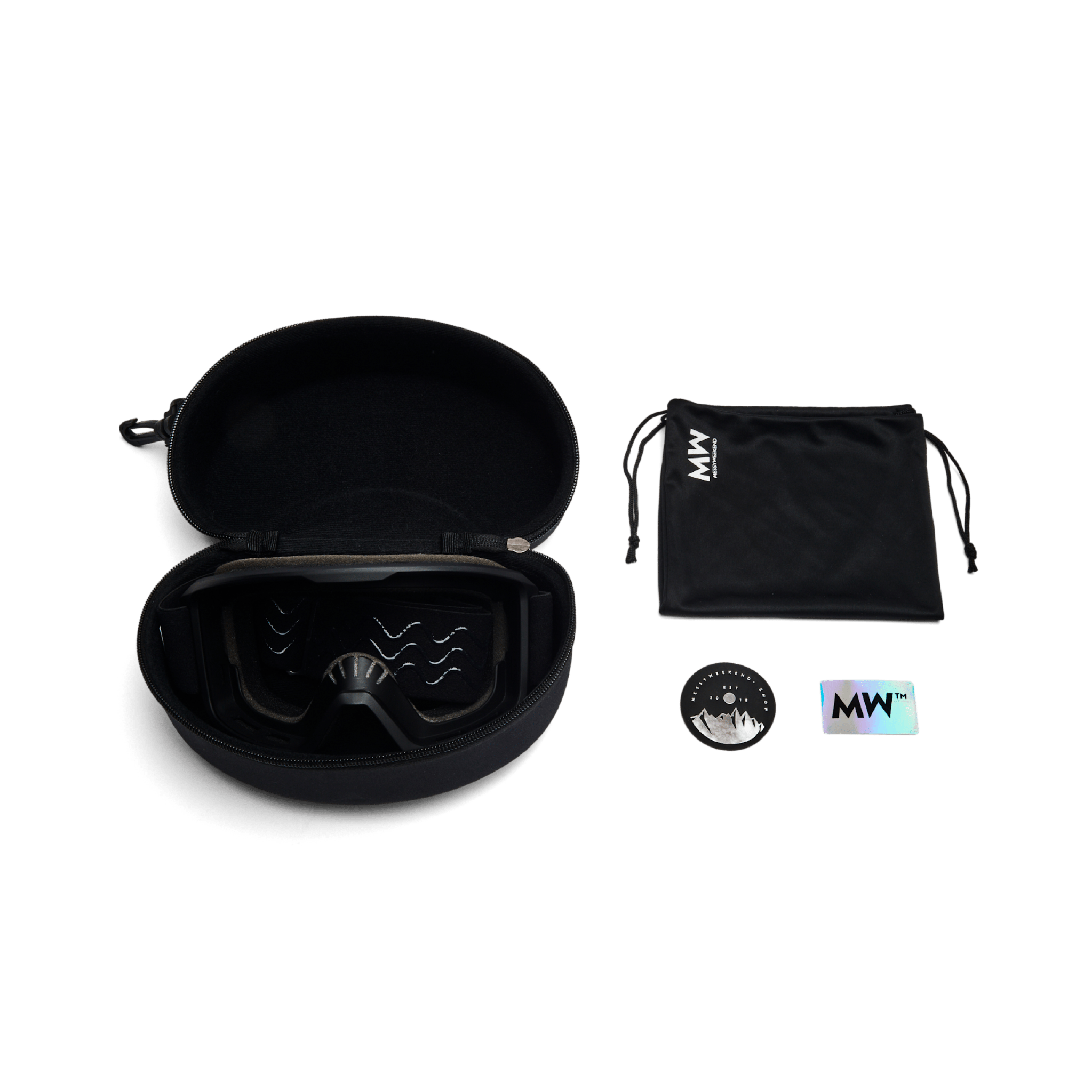 Messy Weekend Ski Goggles, FERDI XE2, UV400, Light Grey, Green Mirrored - PUNCH Watch & Eyewear - MESSY WEEKEND