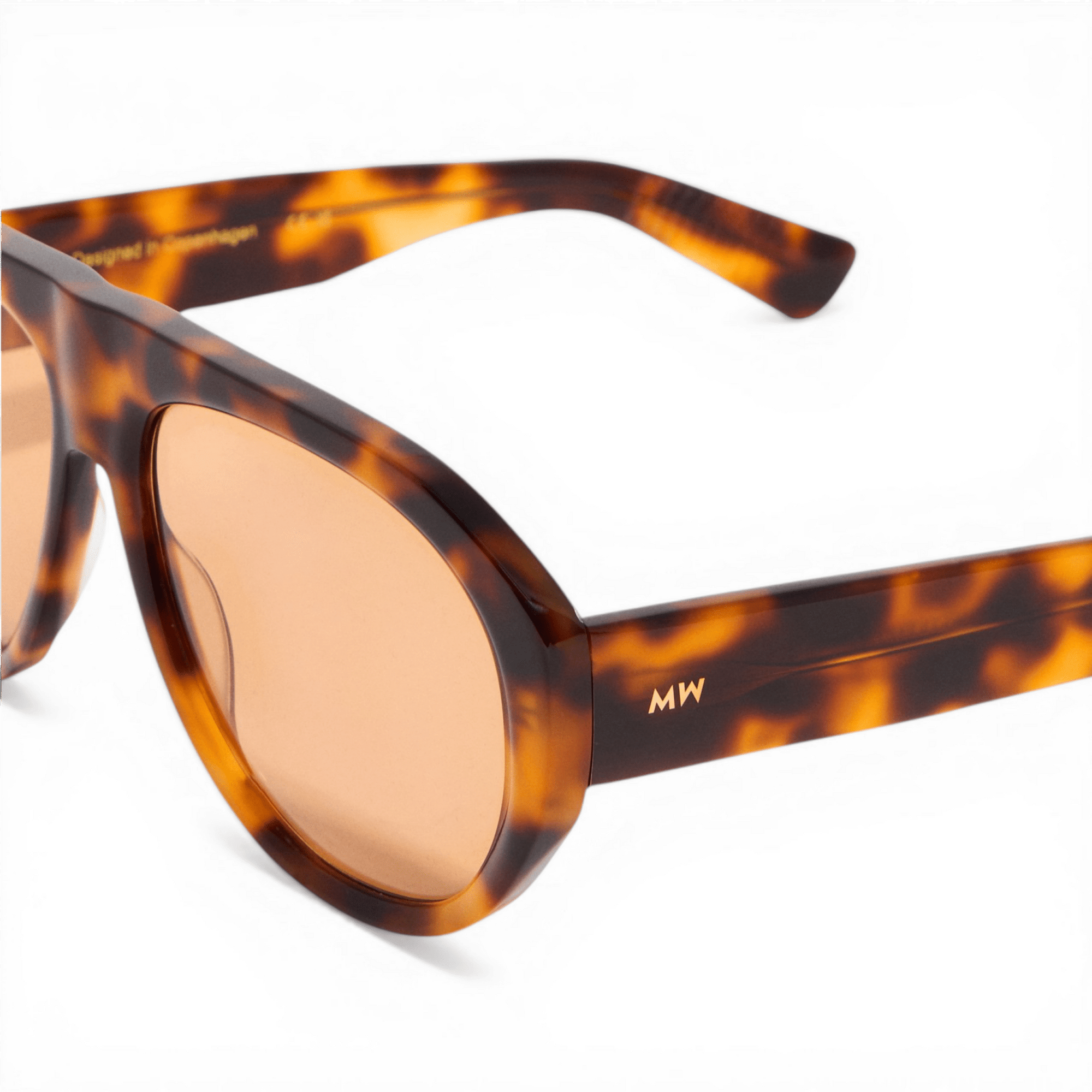 MICK Amber Tortoise Oversized Aviator Sunglasses Amber Tint Lens by Messy Weekend - PUNCH Watch & Eyewear - MESSY WEEKEND