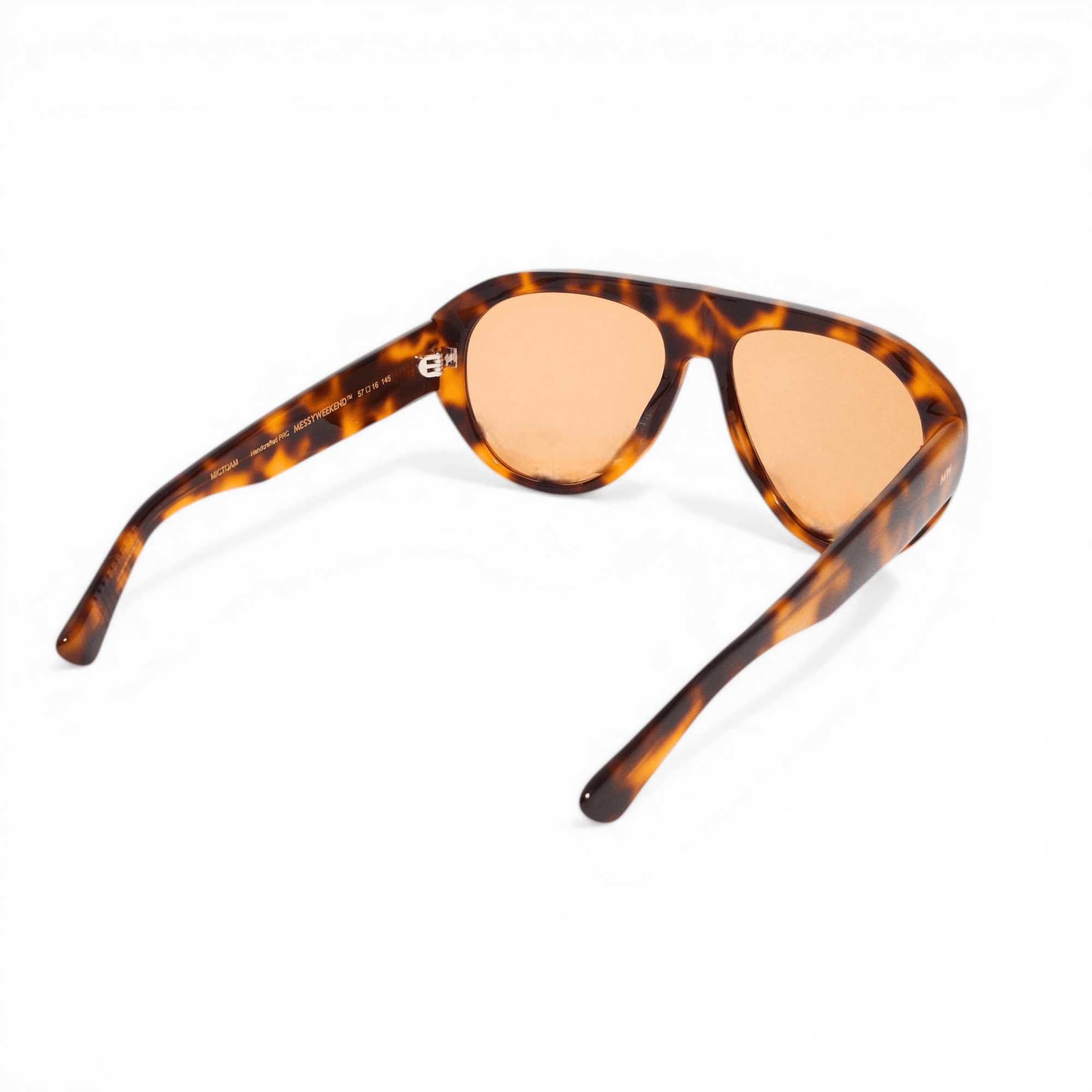 MICK Amber Tortoise Oversized Aviator Sunglasses Amber Tint Lens by Messy Weekend - PUNCH Watch & Eyewear - MESSY WEEKEND