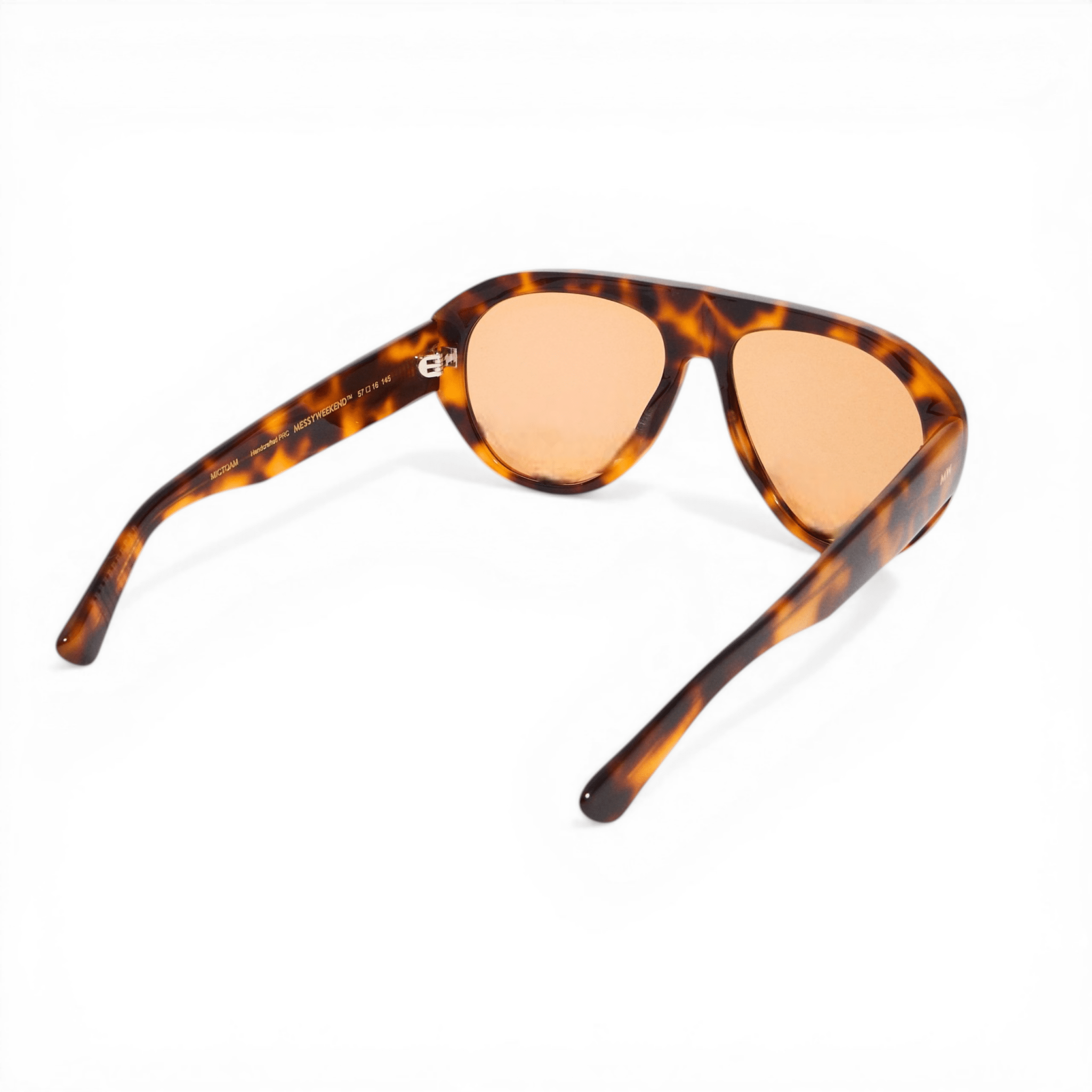 MICK Amber Tortoise Oversized Aviator Sunglasses Amber Tint Lens by Messy Weekend - PUNCH Watch & Eyewear - MESSY WEEKEND