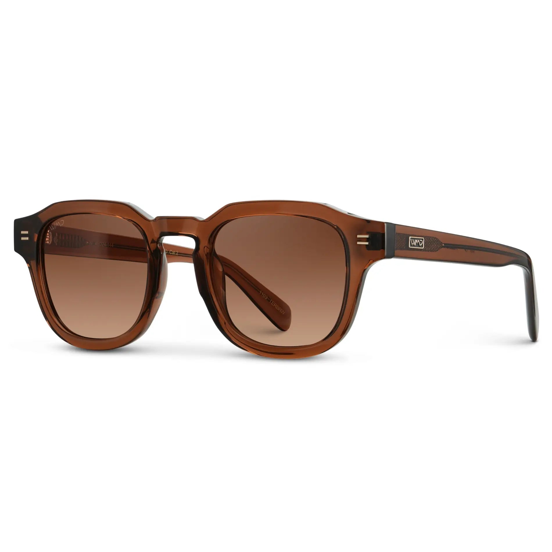 NELSON Retro Thick Framed Polarised Men's Sunglasses in Brown WMP Eyewear - PUNCH Watch & Eyewear - WMP Eyewear